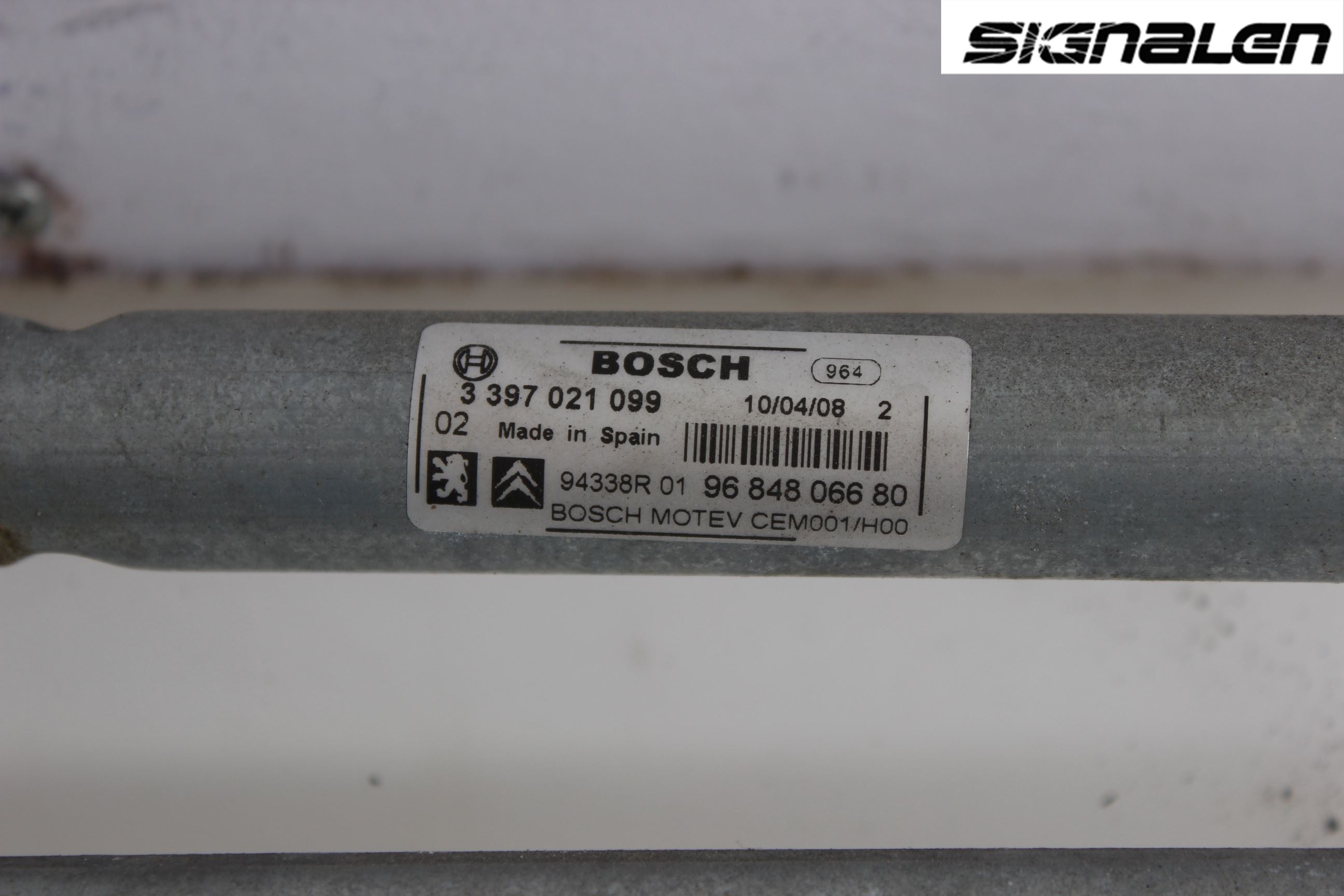 Peugeot 308 08-13 Viskeroverføring Frontrute