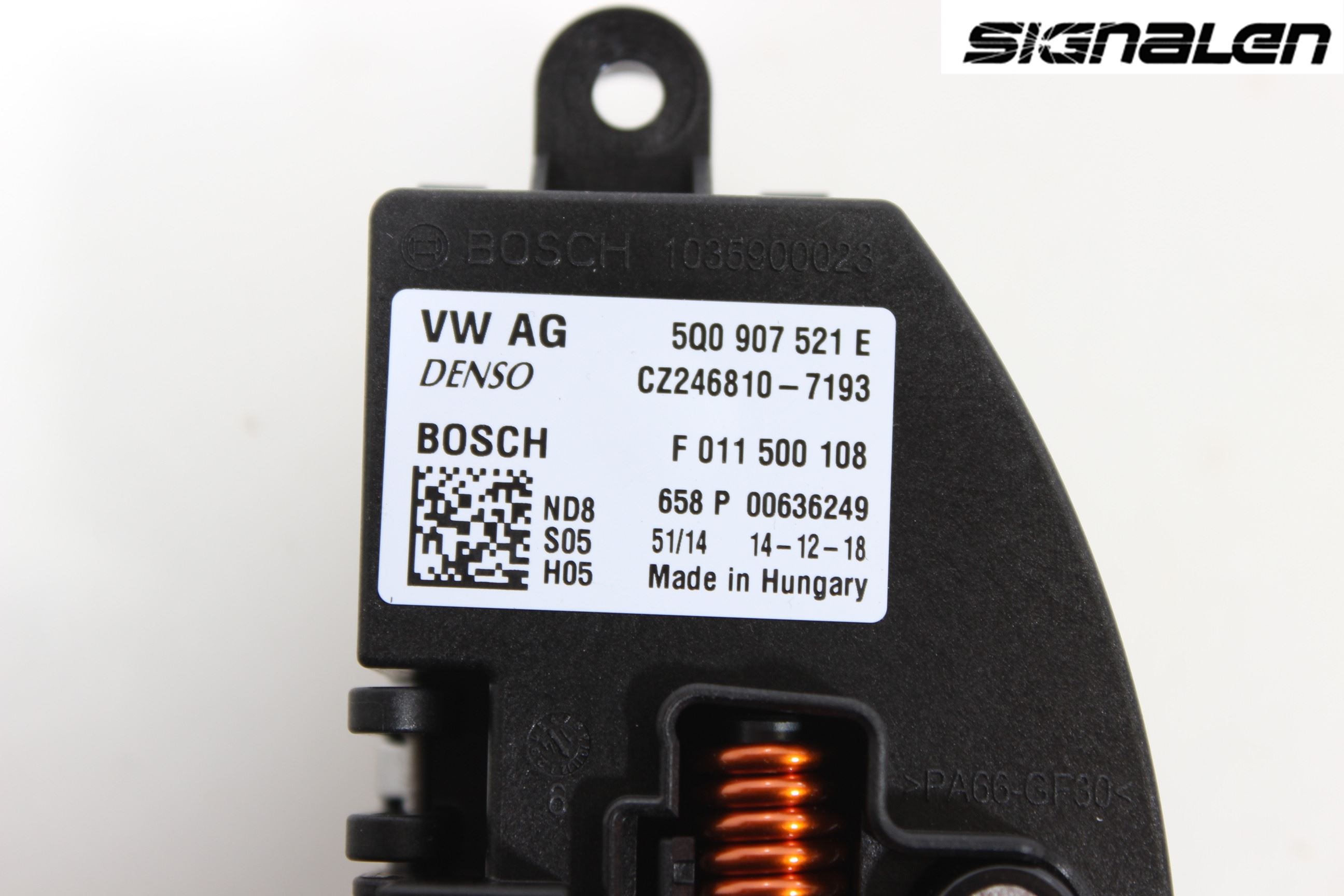 Volkswagen VW GOLF SPORTSVAN 15-20 Varmeapparat Viftemotstand