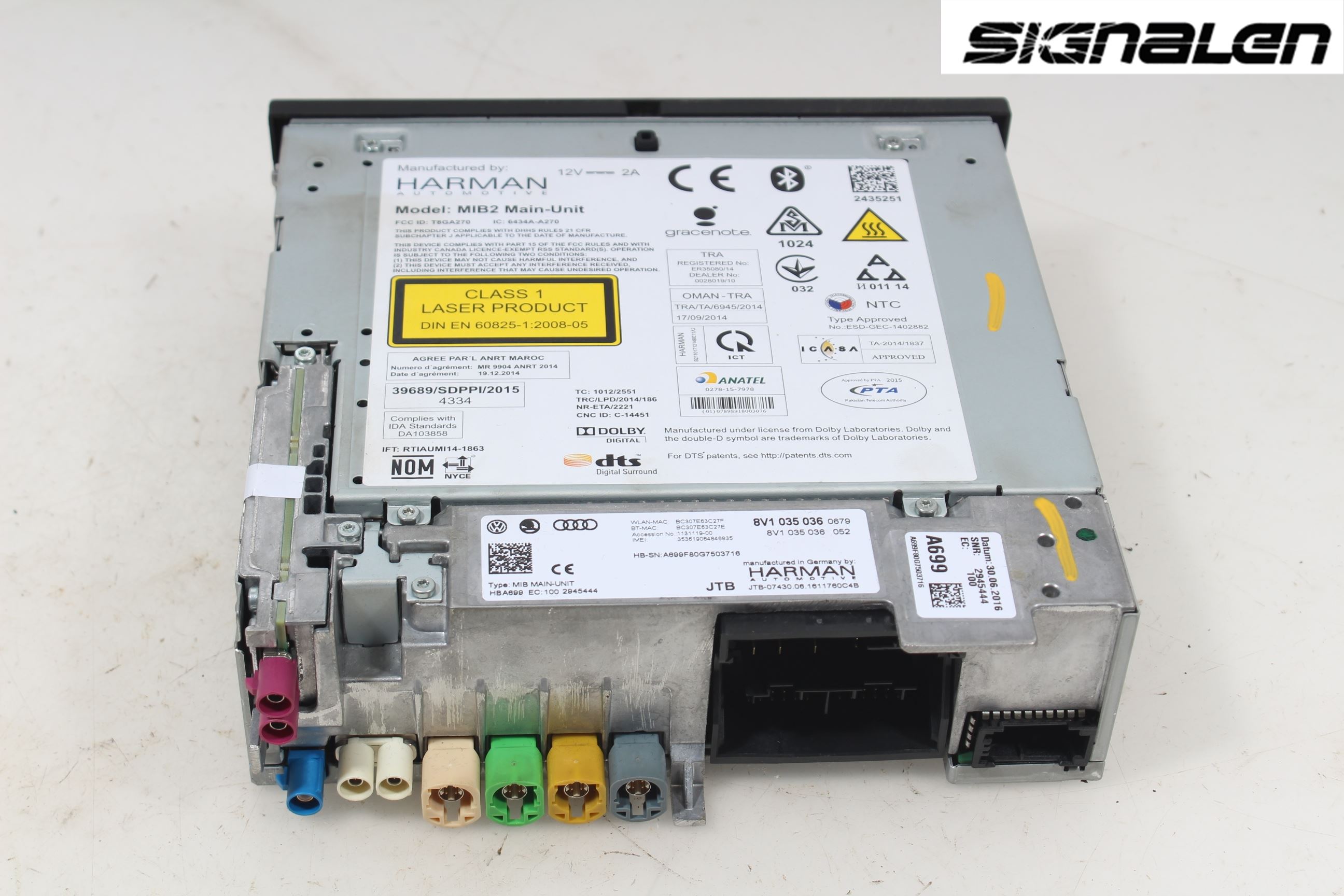 Audi A3/S3 8V 13-20 Stereo Radio