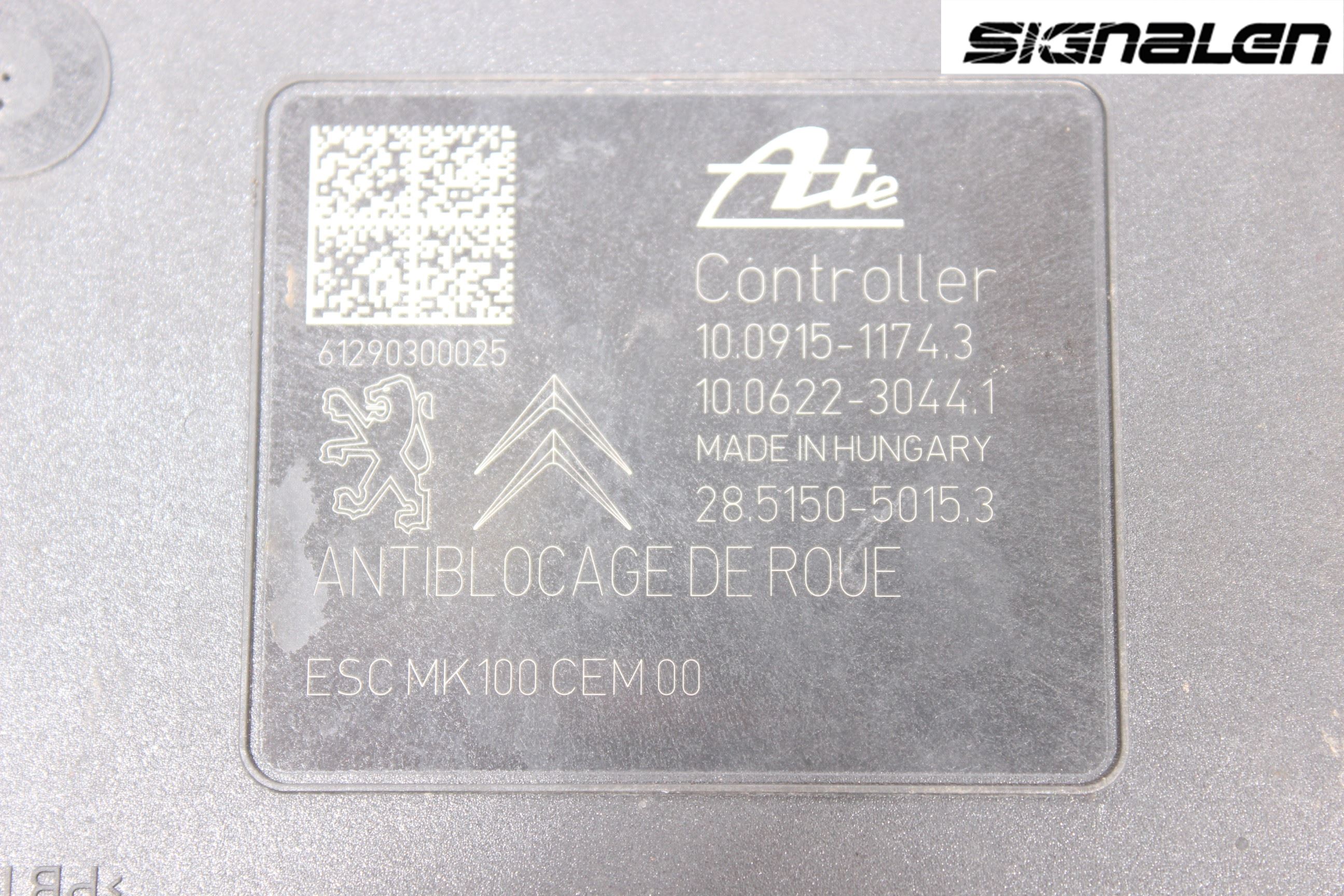 Peugeot 208 12-15 Abs Hydraulikkaggregat