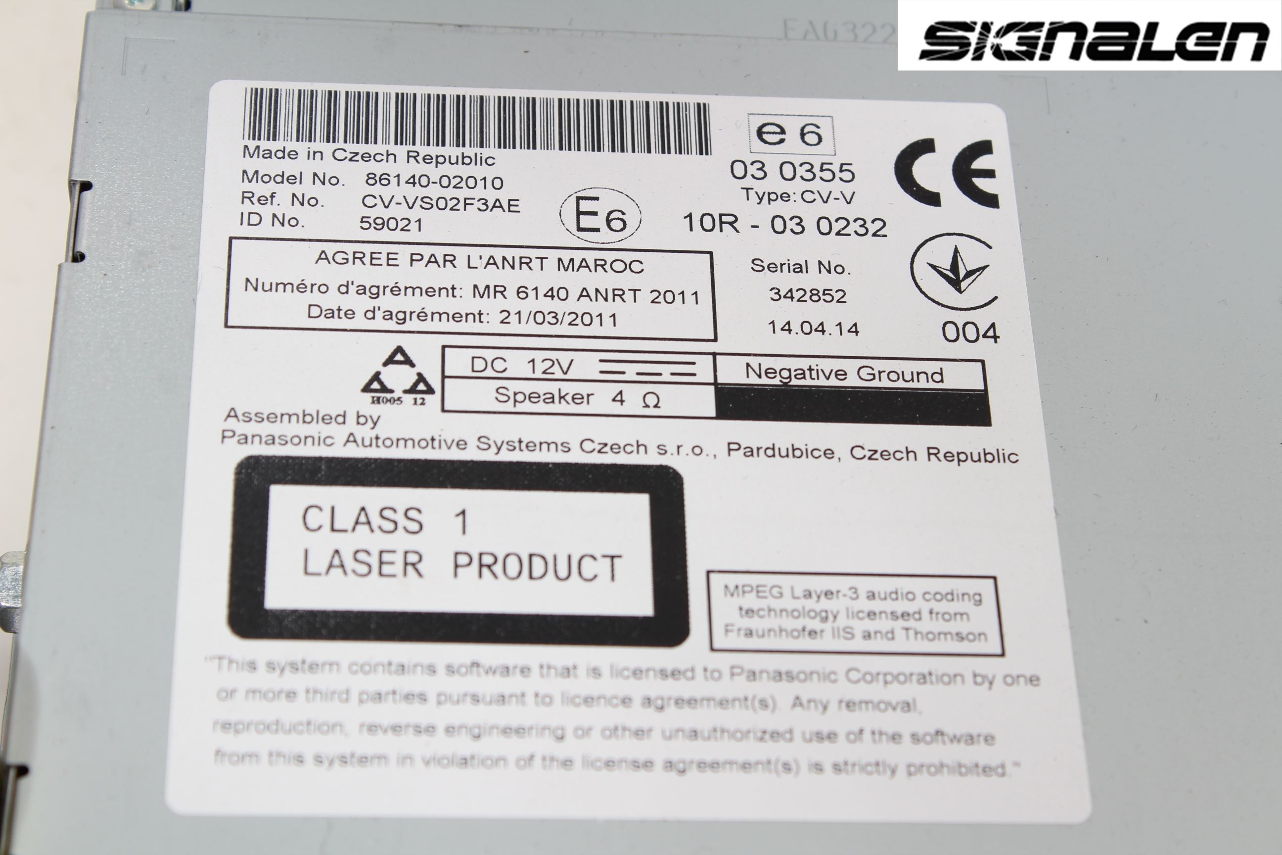 Toyota AURIS 13-19 Stereo Radio