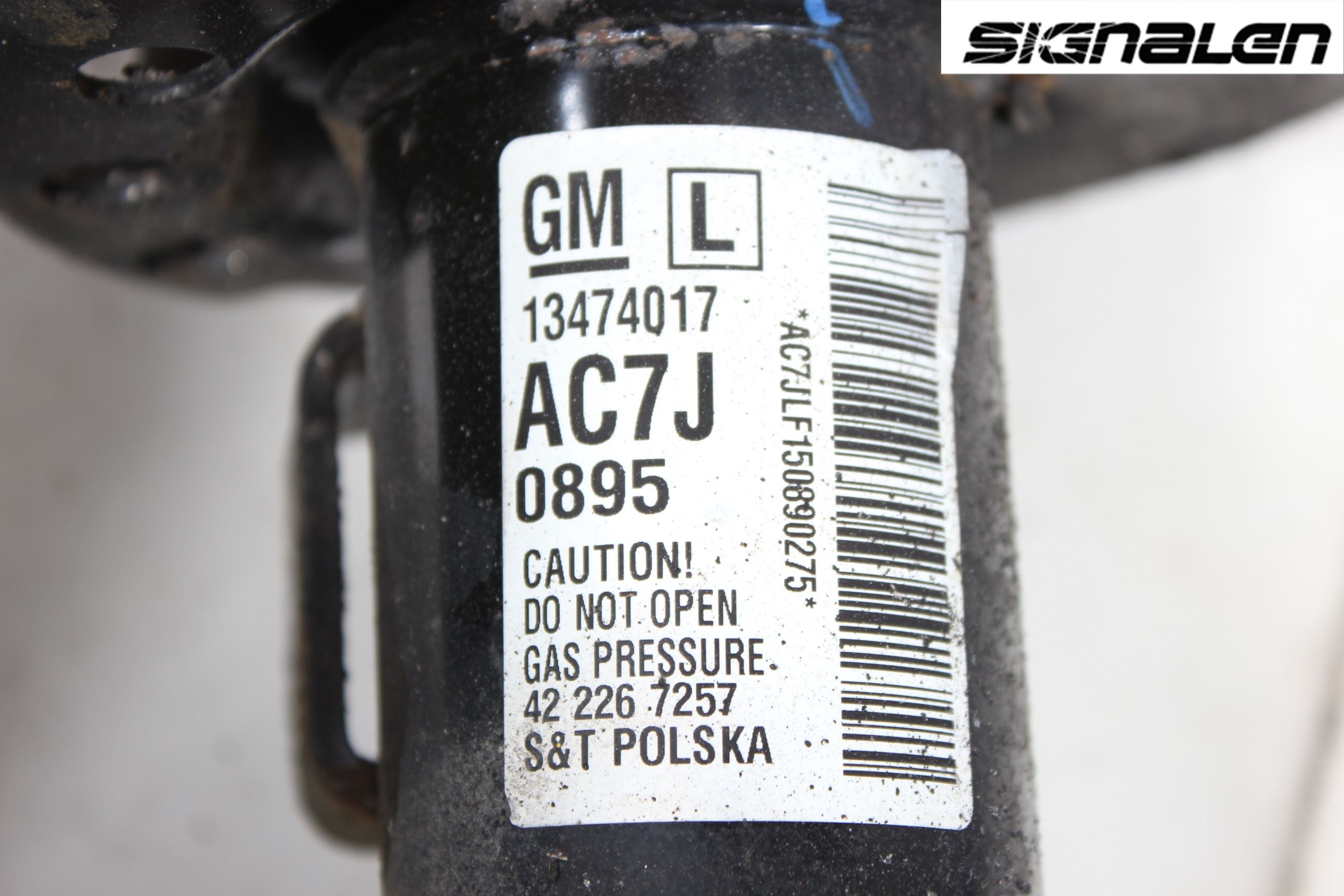 Opel ASTRA J 10-15 Fjærbein Foran Venstre