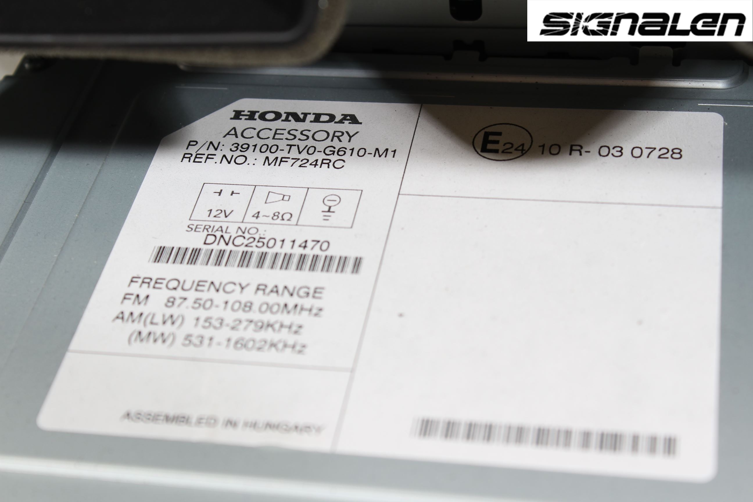 Honda CIVIC 12-16 Stereo Radio