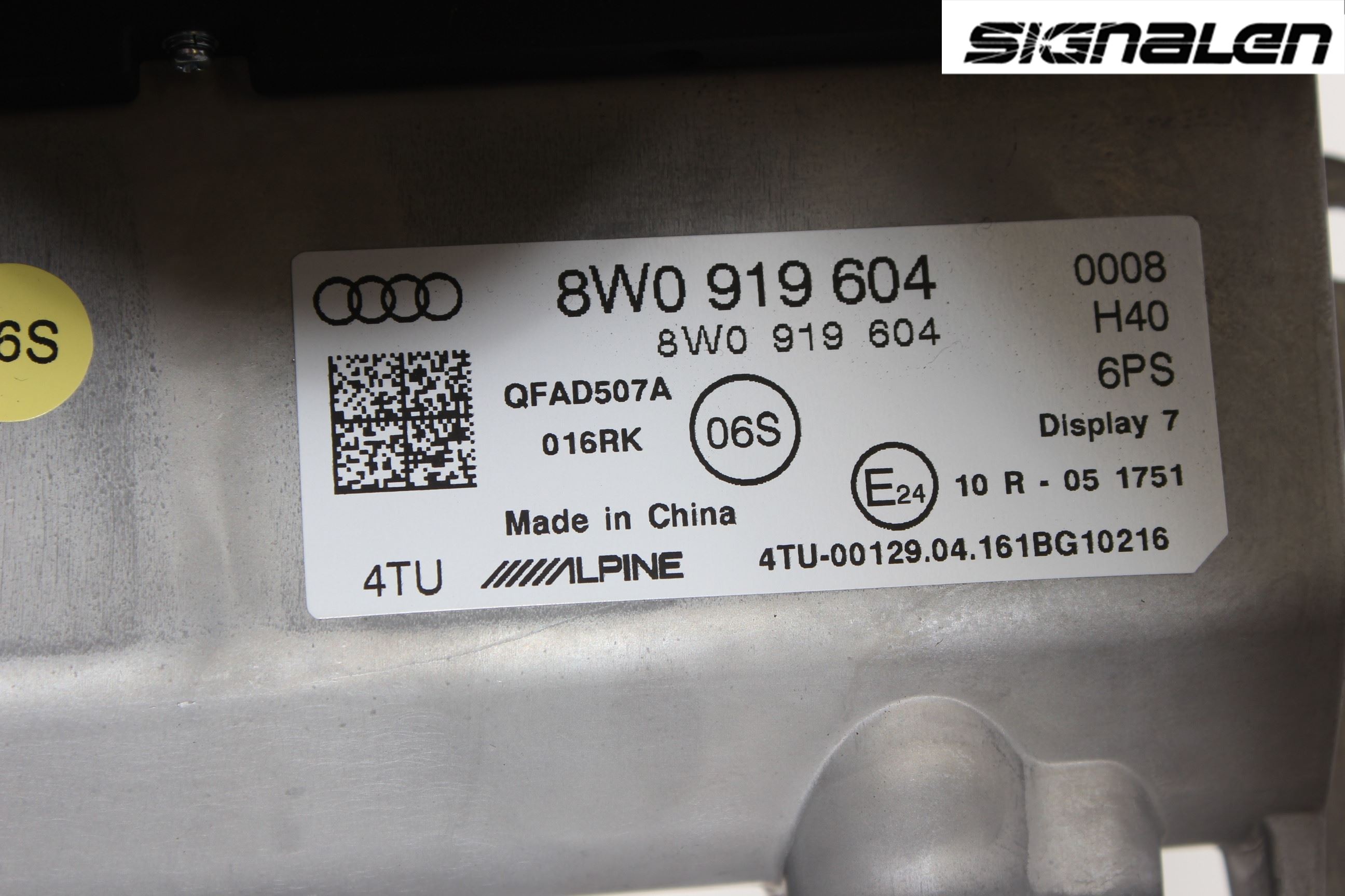 Audi A4/S4 B9 16-19 Instr Varselys - Display