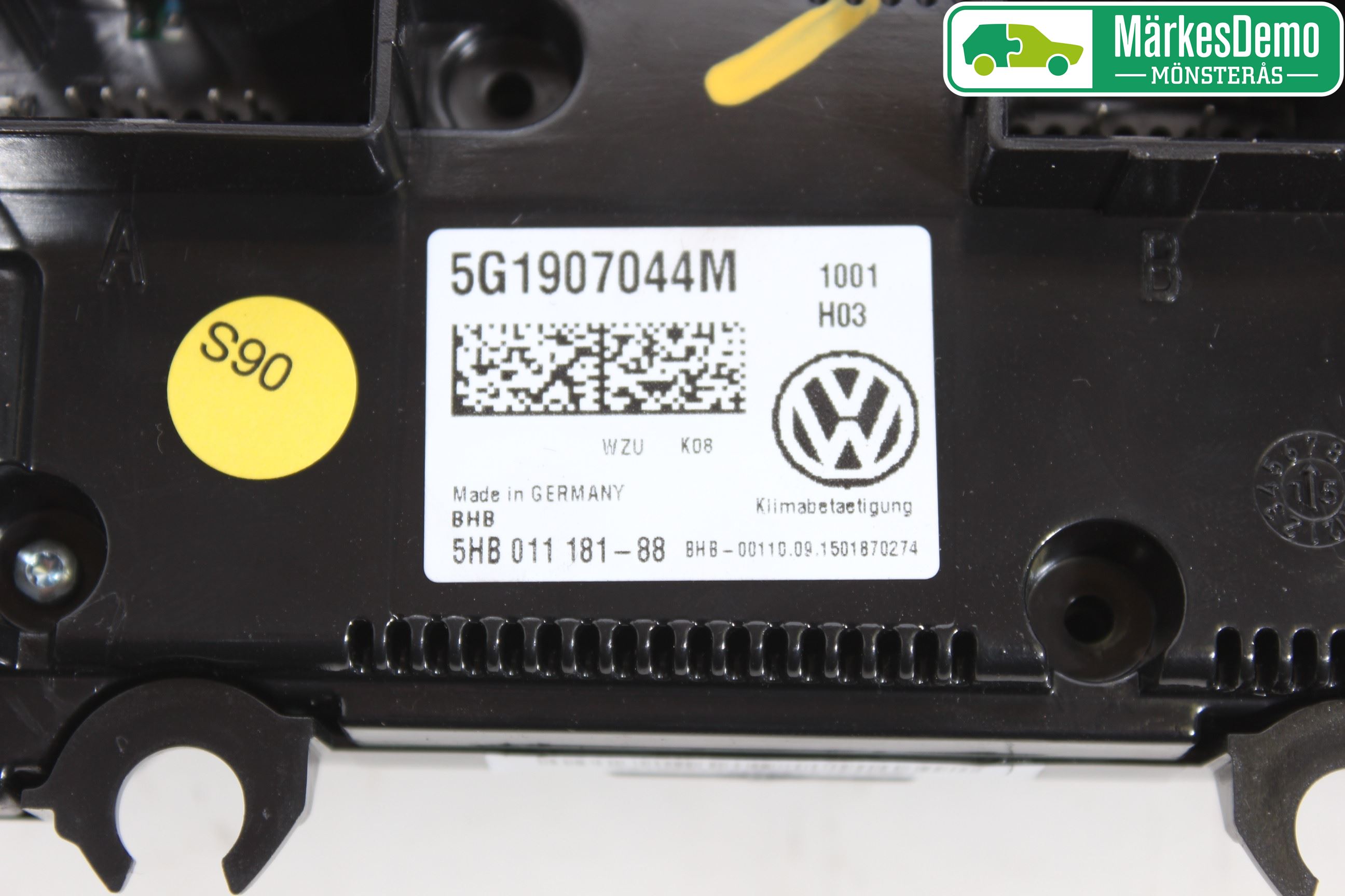 Volkswagen VW GOLF / E-GOLF VII 13-20 Varme Ac Betjening-Display