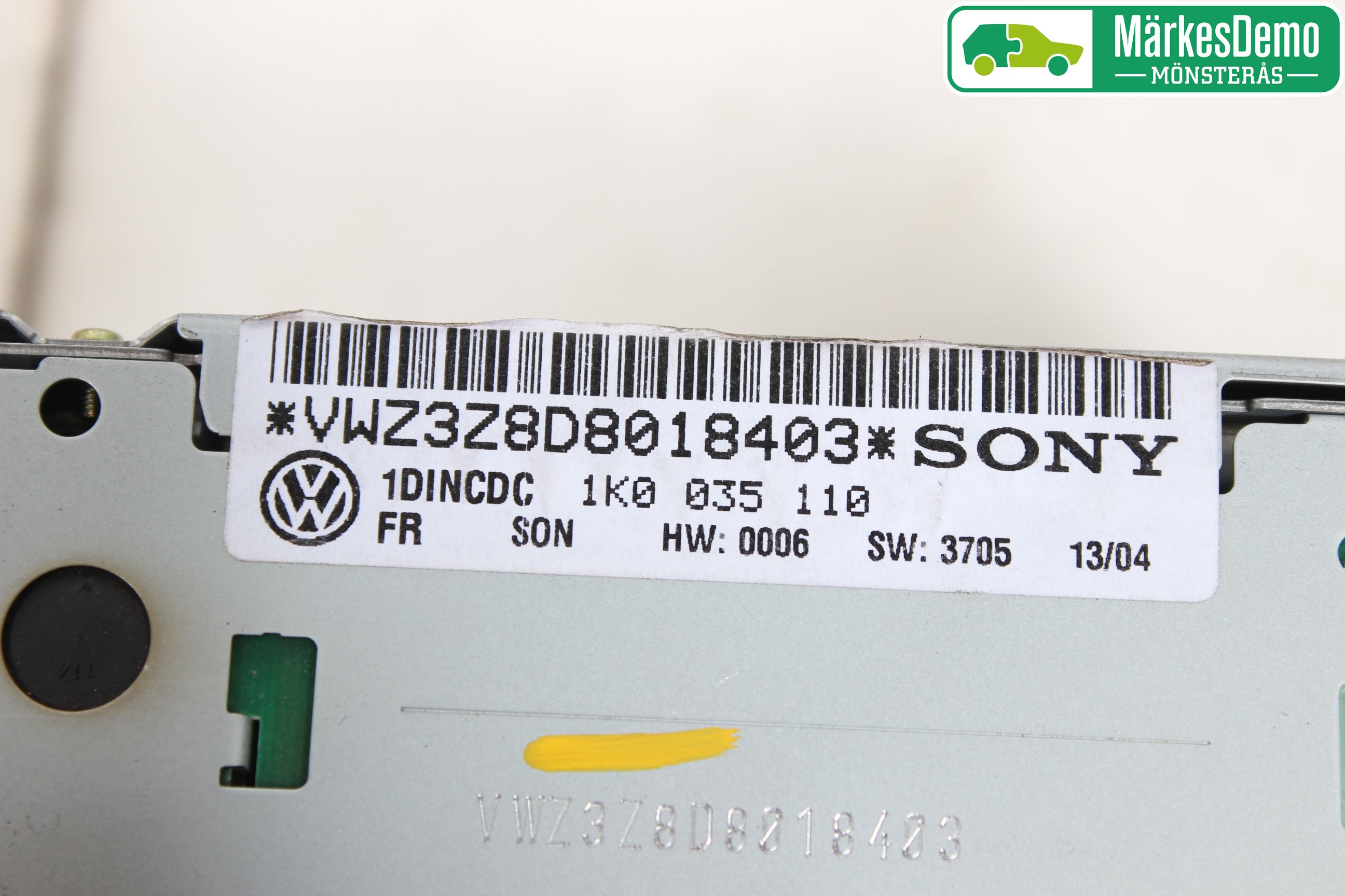 Volkswagen VW GOLF V 04-09 Stereo Radio