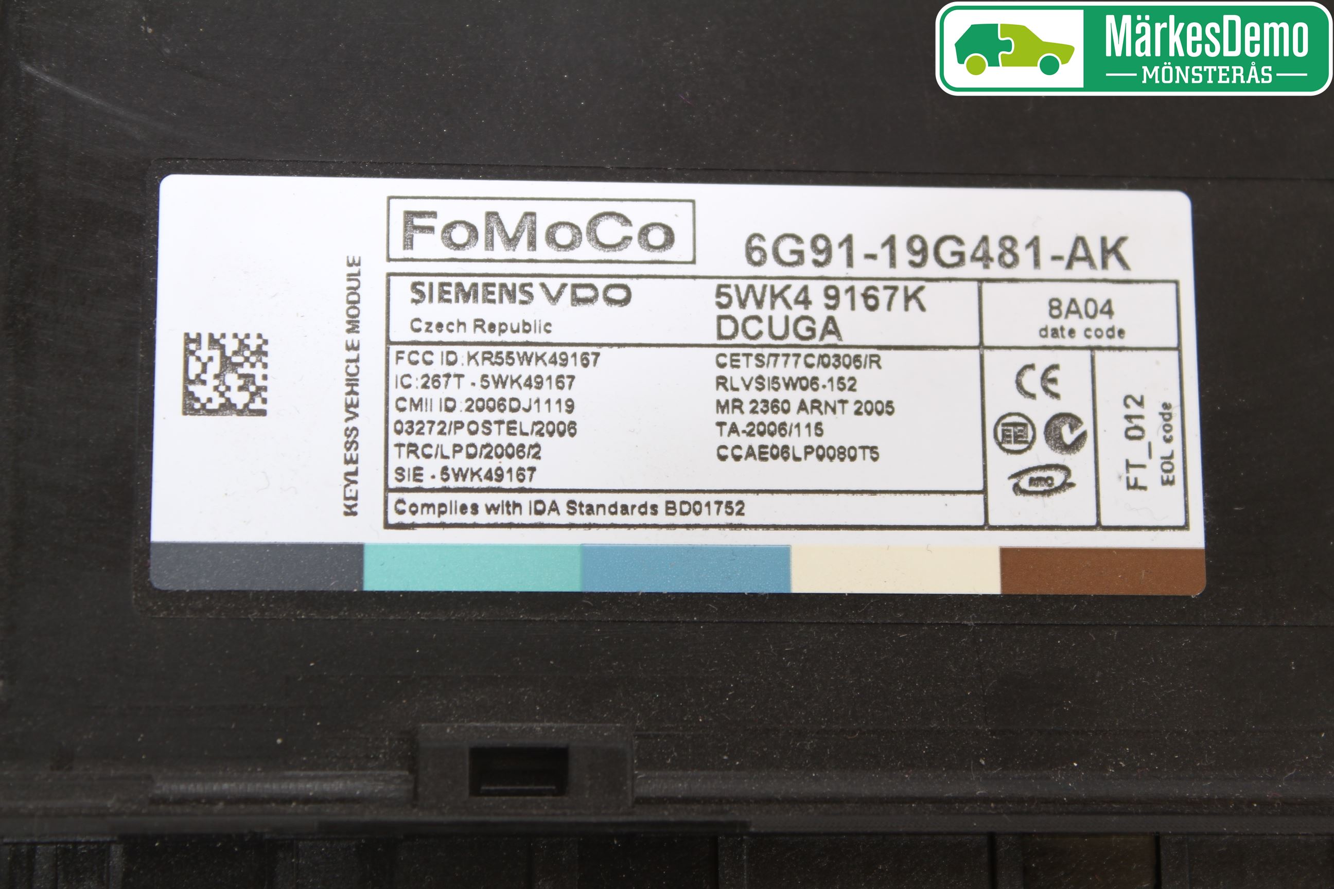 Volvo V70 08-13 Styreenhet Øvrig