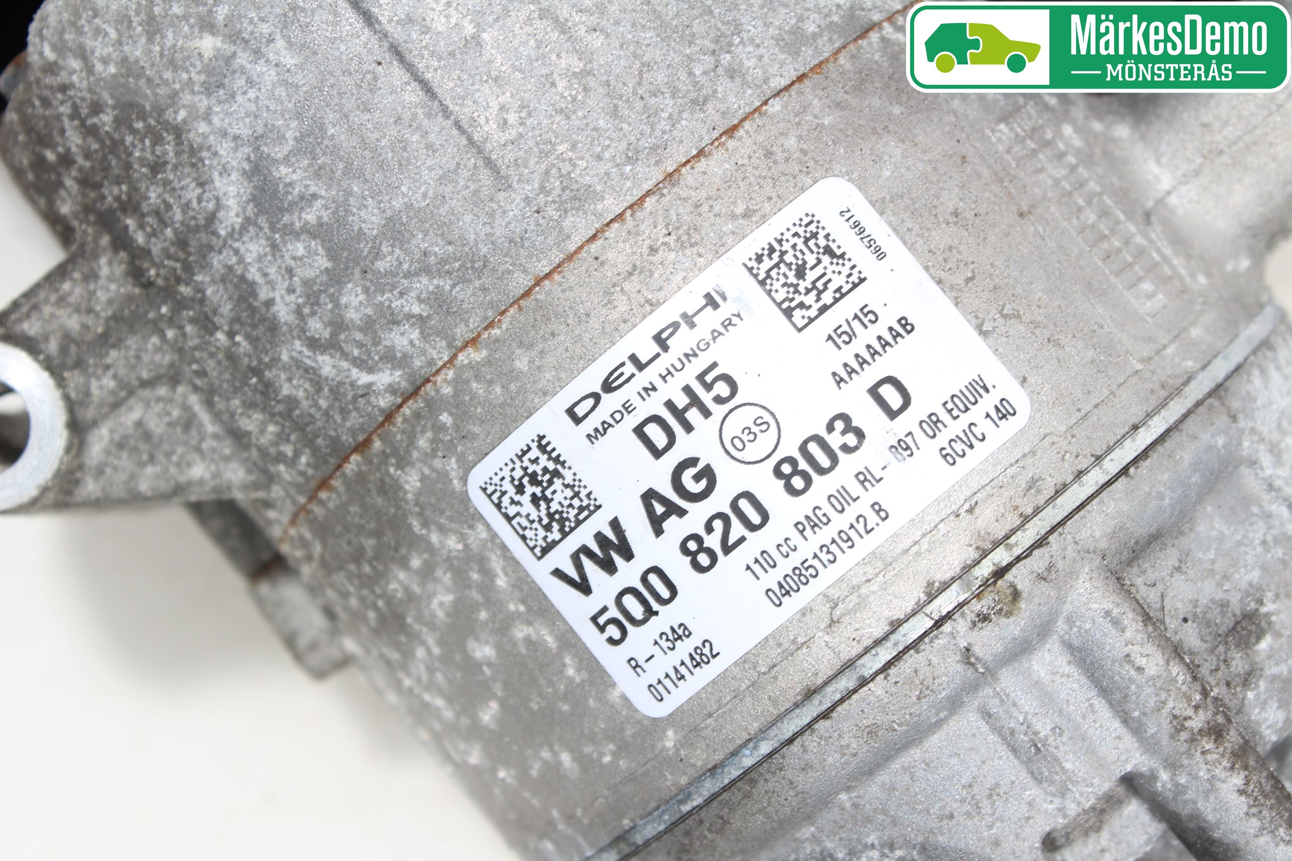 Volkswagen VW PASSAT 15-19 Varme Ac Kompressor