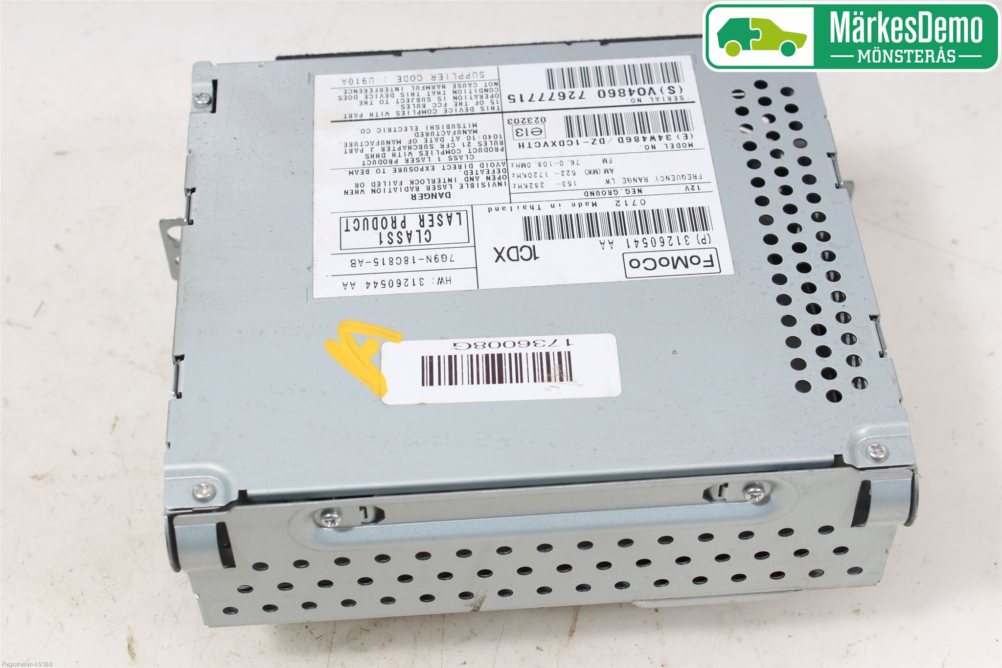 Volvo V70 08-13 Stereo Radio