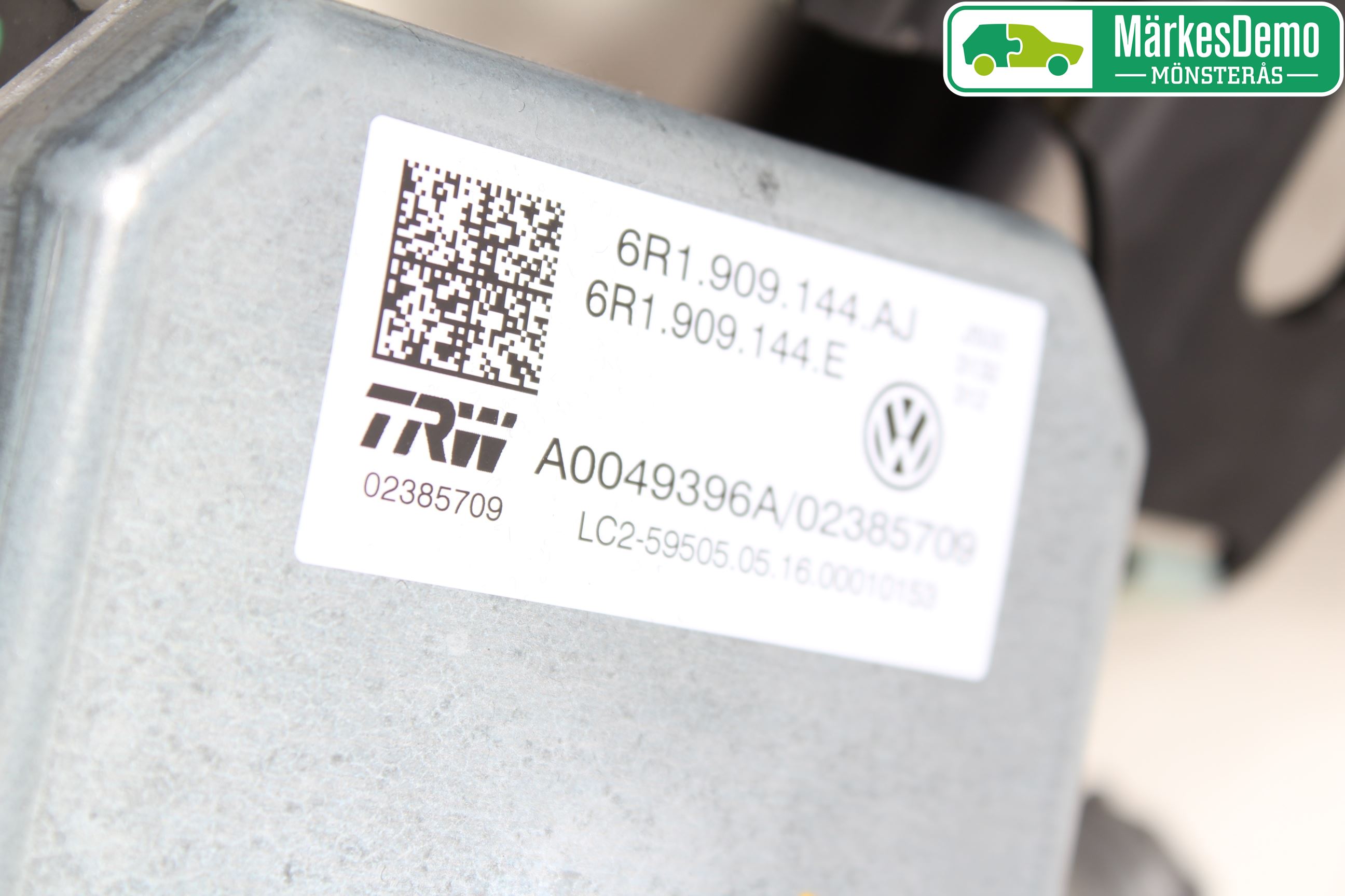 Volkswagen VW UP! / E-UP! Rattakselaggregat Innebygd Servo