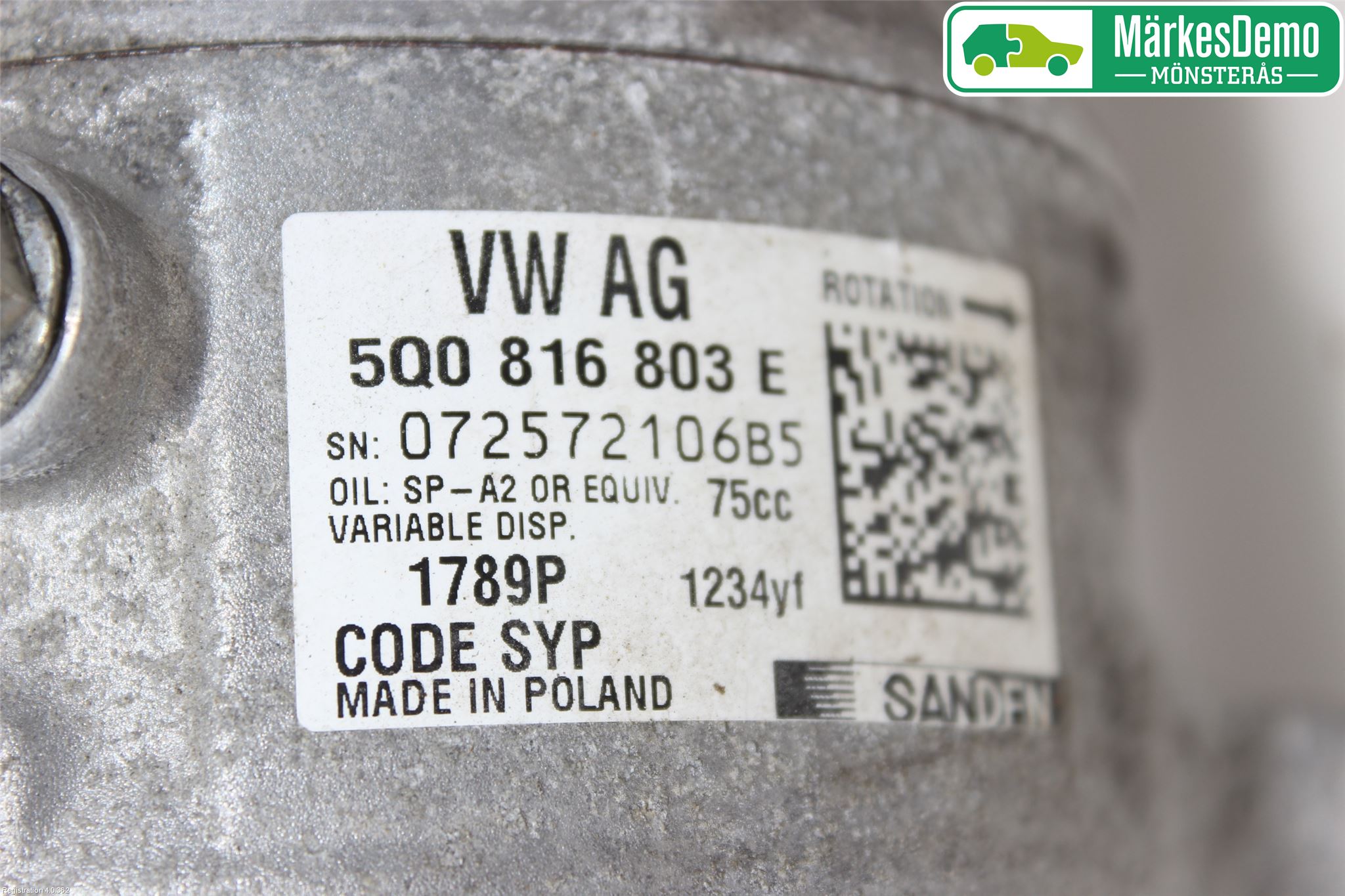 Skoda FABIA 15-21 Varme Ac Kompressor