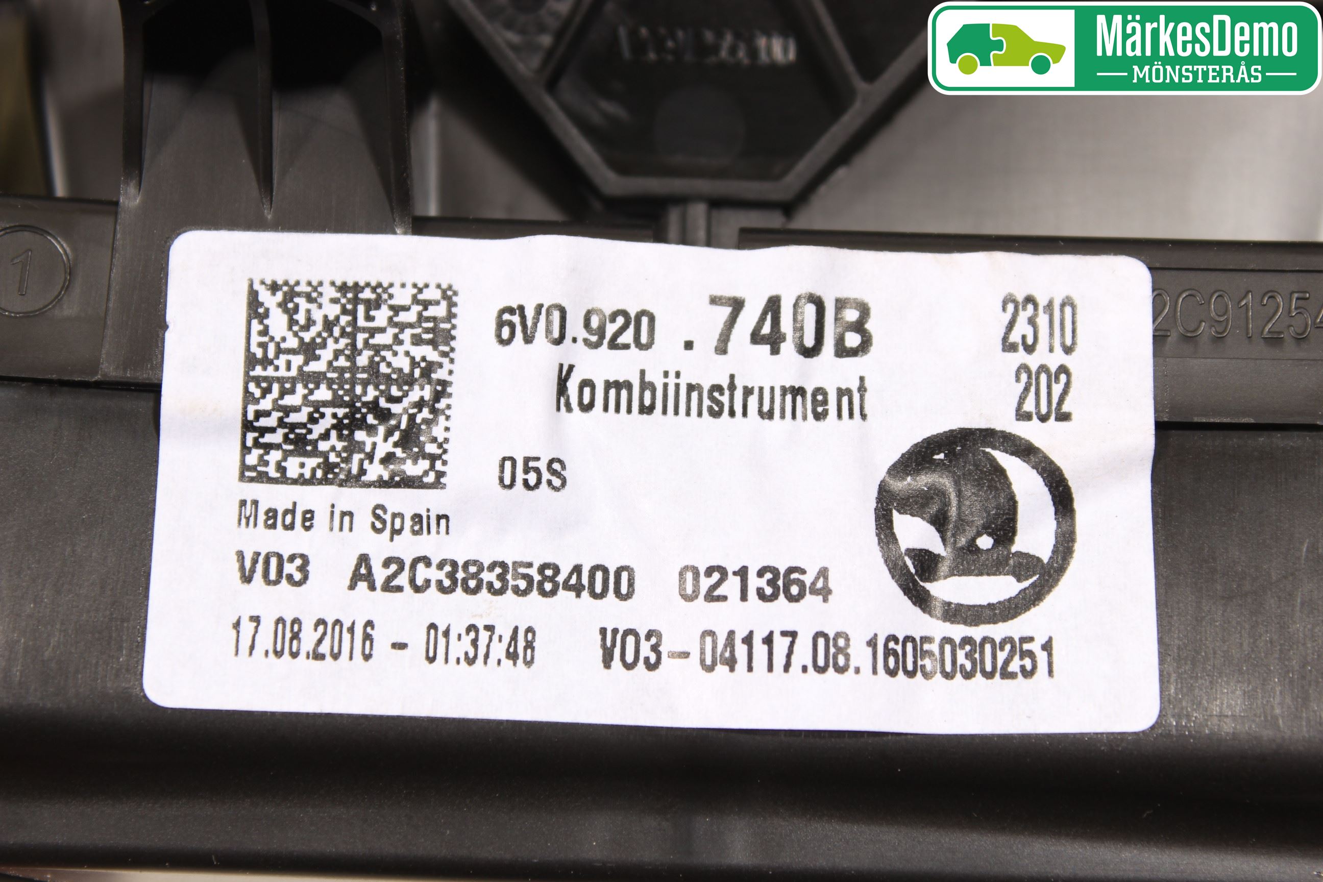 Skoda FABIA 15-21 Instr Kombinert