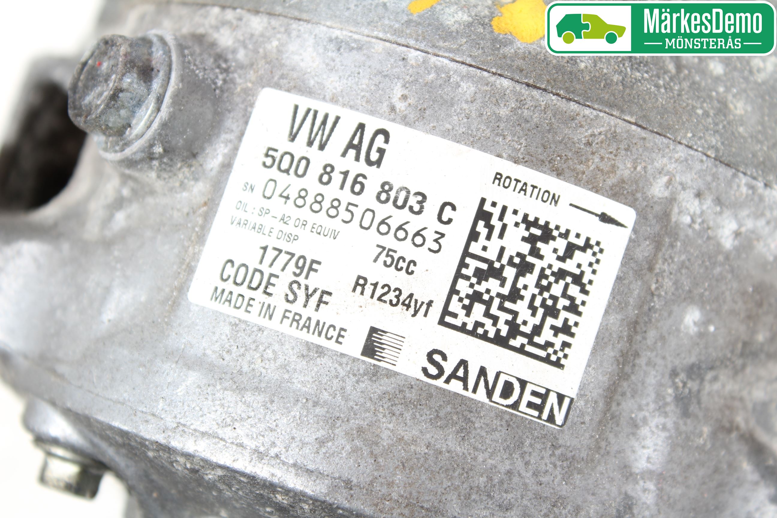 Volkswagen VW POLO 10-17 Varme Ac Kompressor