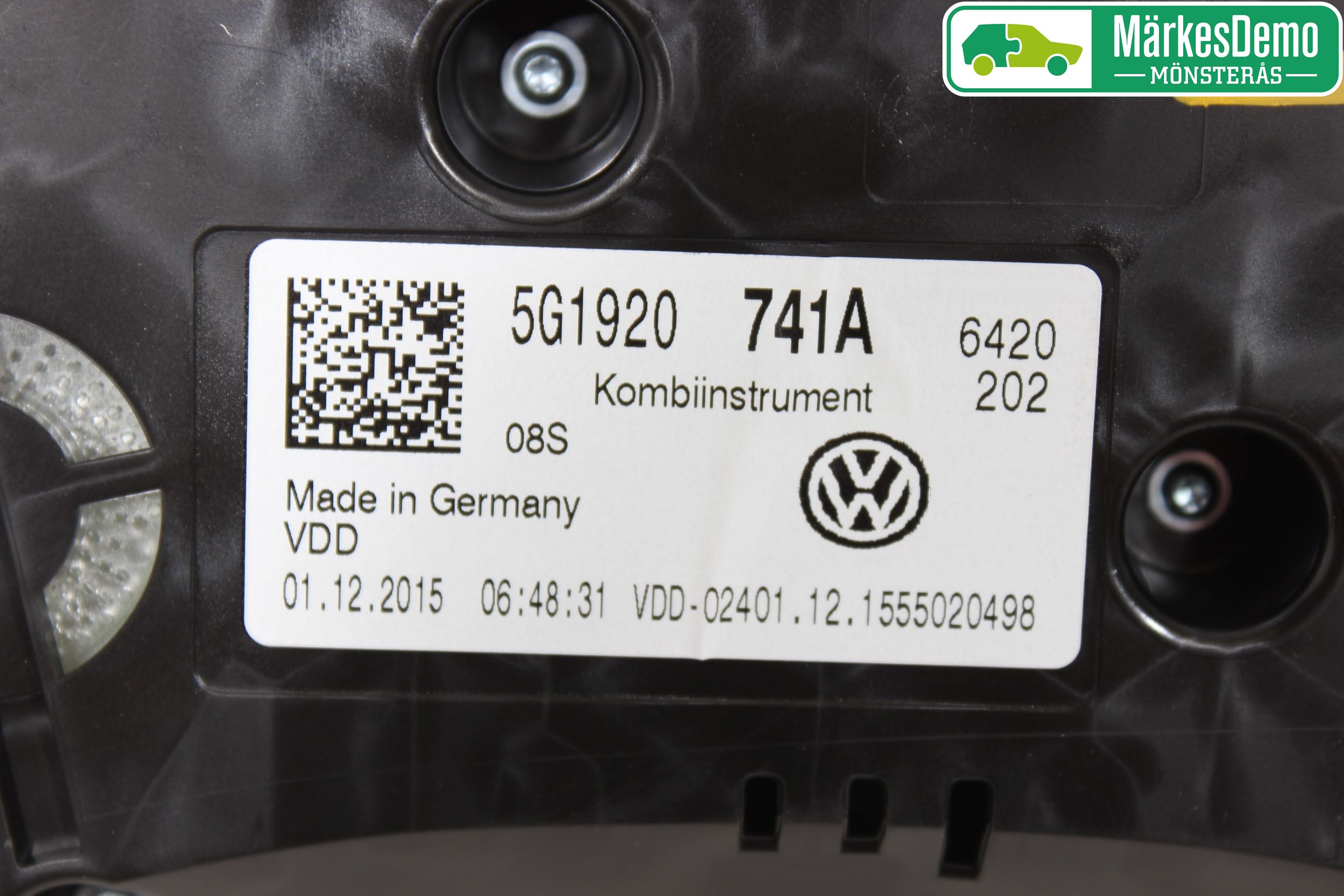Volkswagen VW GOLF / E-GOLF VII 13-20 Instr Kombinert