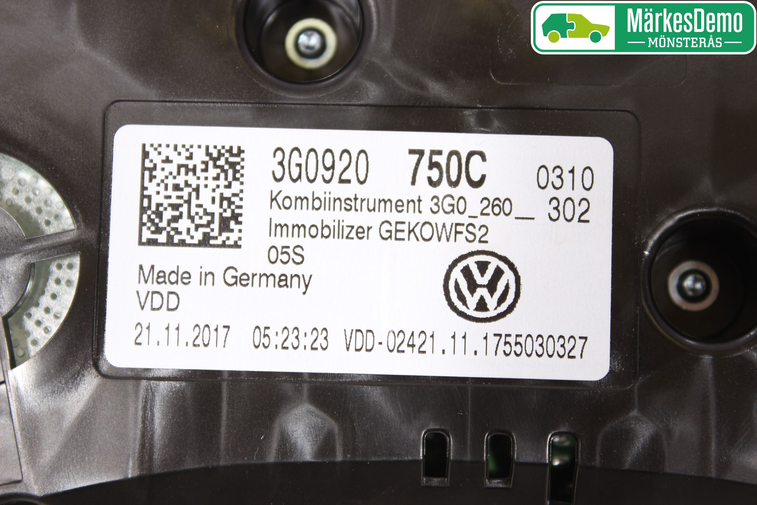 Volkswagen VW PASSAT 15-19 Instr Kombinert