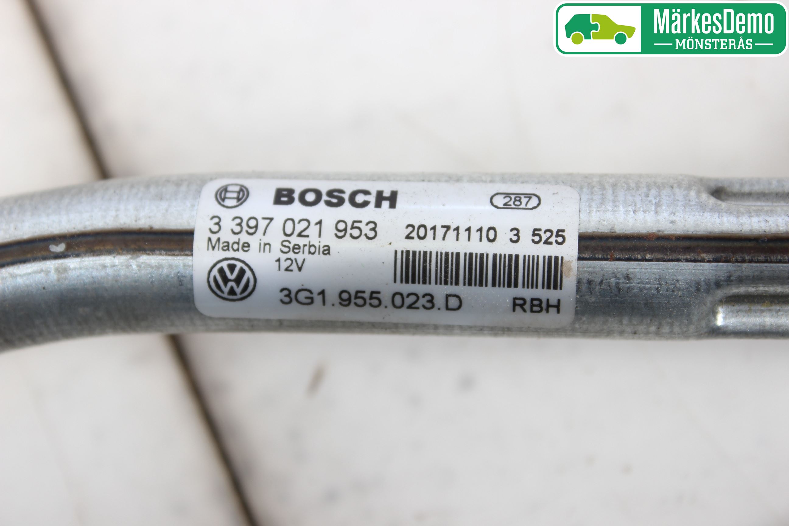 Volkswagen VW PASSAT 15-19 Viskeroverføring Frontrute