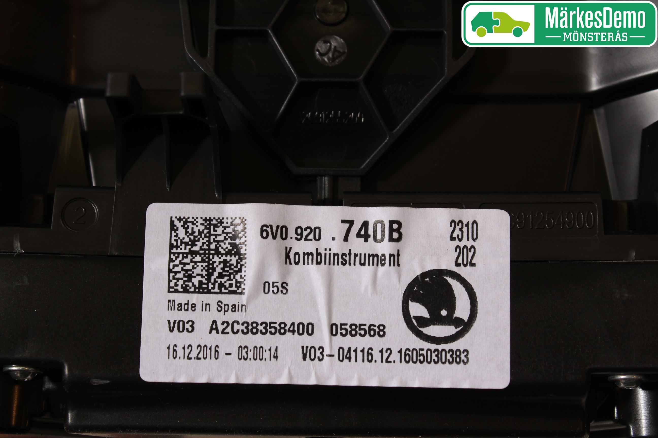 Skoda FABIA 15-21 Instr Kombinert