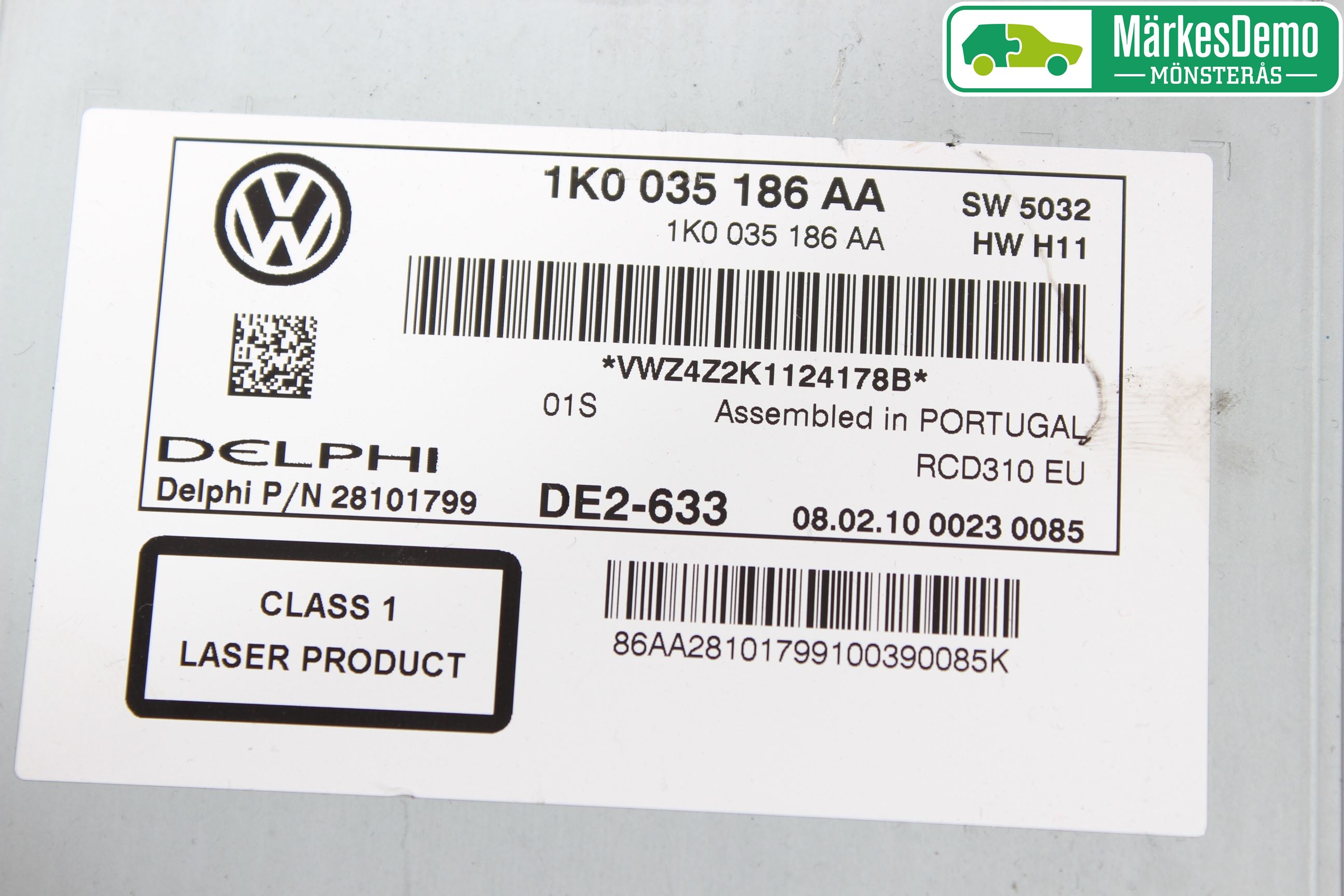 Volkswagen VW GOLF VI 09-13 Stereo Radio