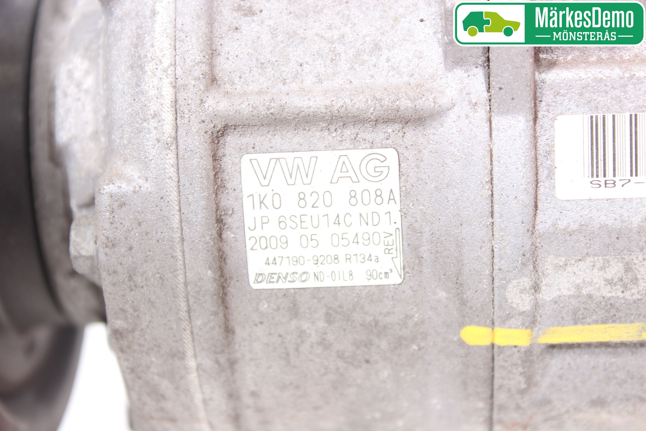 Volkswagen VW GOLF VI 09-13 Varme Ac Kompressor