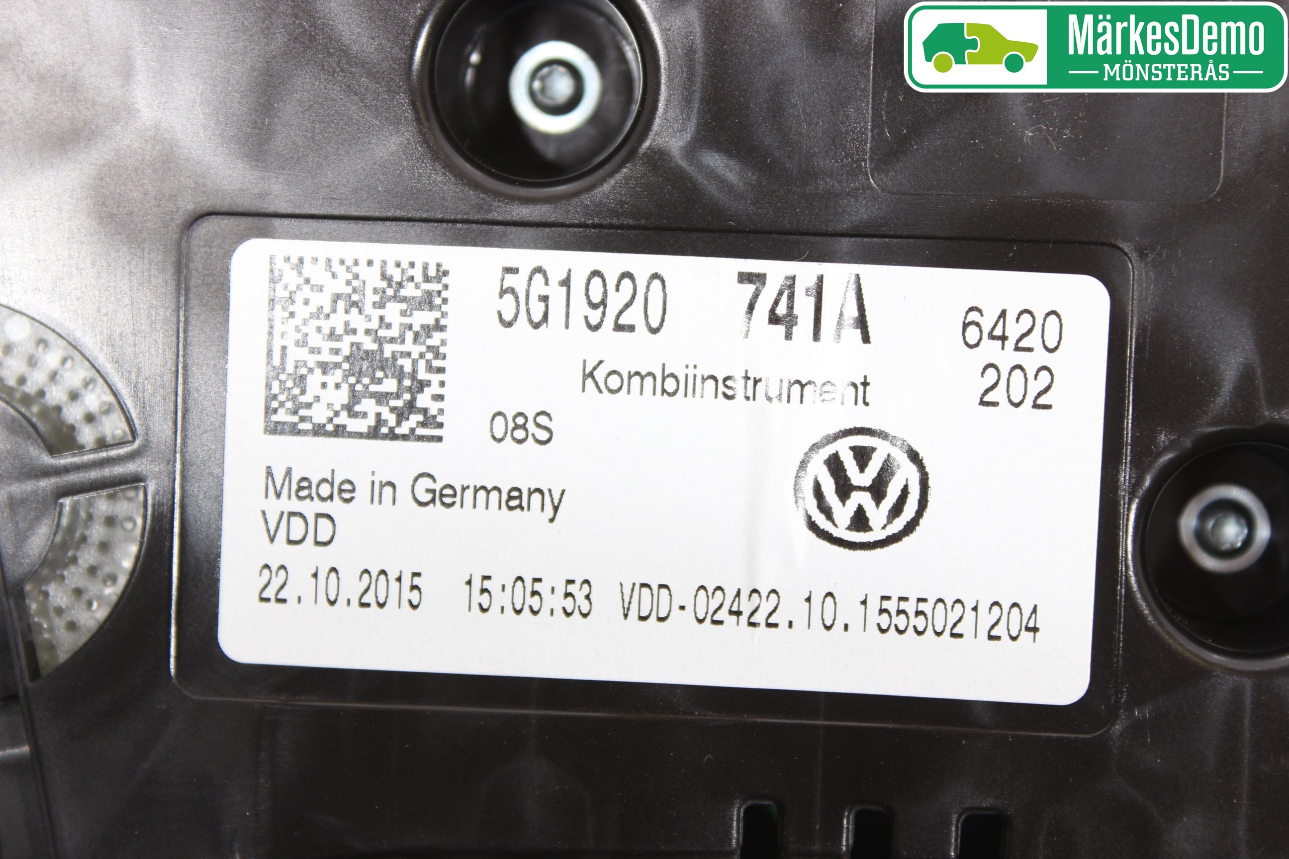 Volkswagen VW GOLF / E-GOLF VII 13-20 Instr Kombinert