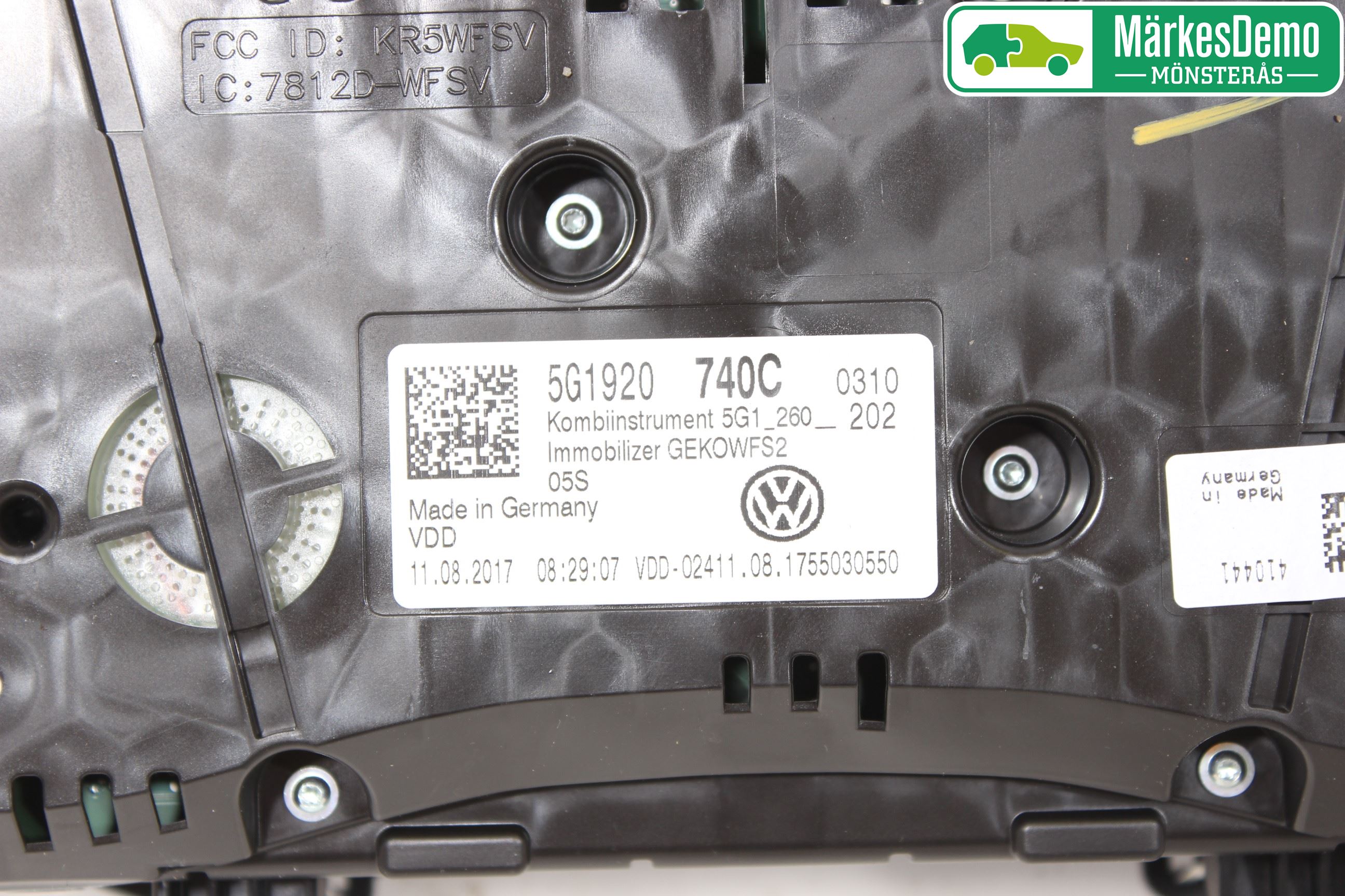 Volkswagen VW GOLF / E-GOLF VII 13-20 Instr Kombinert