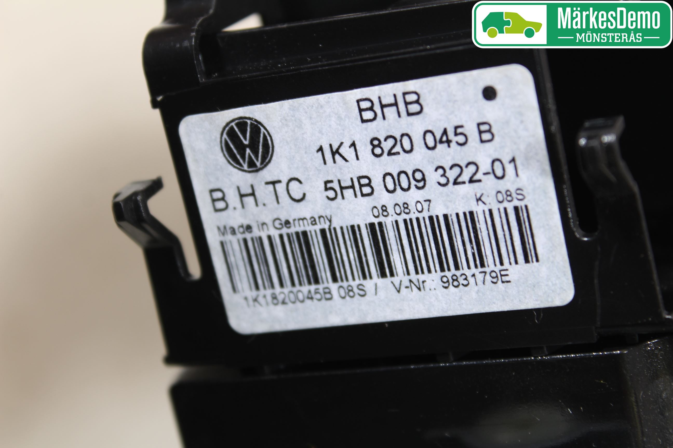 Volkswagen VW GOLF V 04-09 Varme Ac Betjening-Display