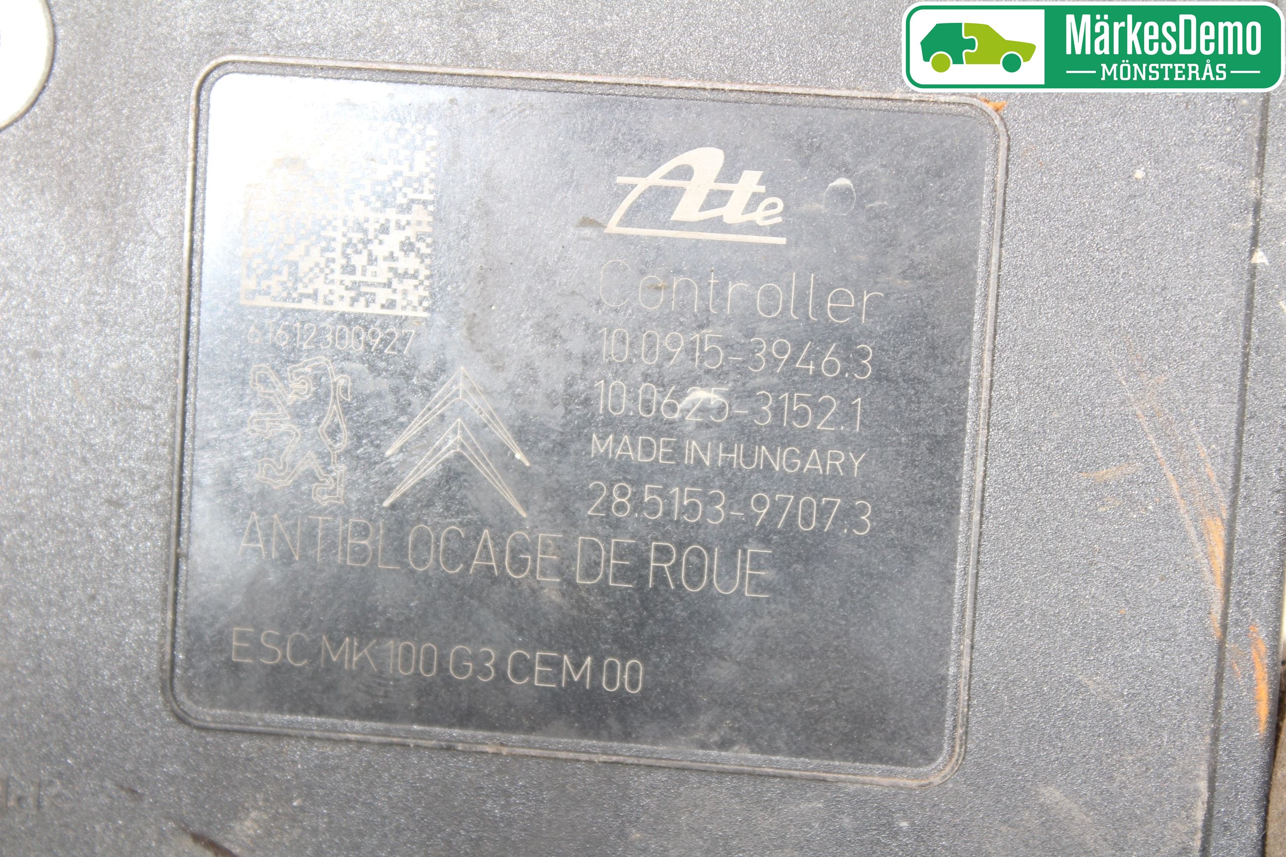 Peugeot 2008 13-20 Abs Hydraulikkaggregat