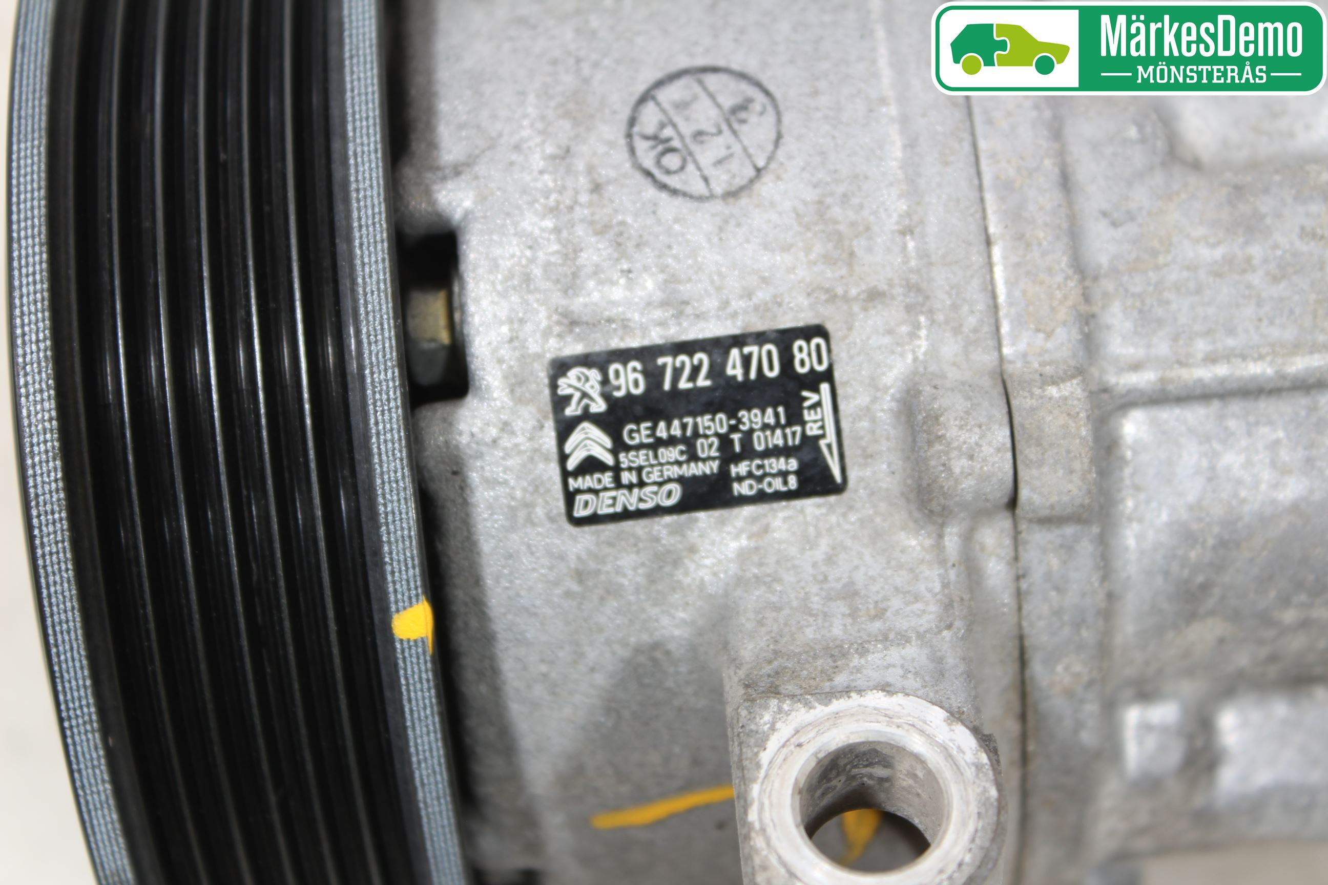 Peugeot 2008 13-20 Varme Ac Kompressor
