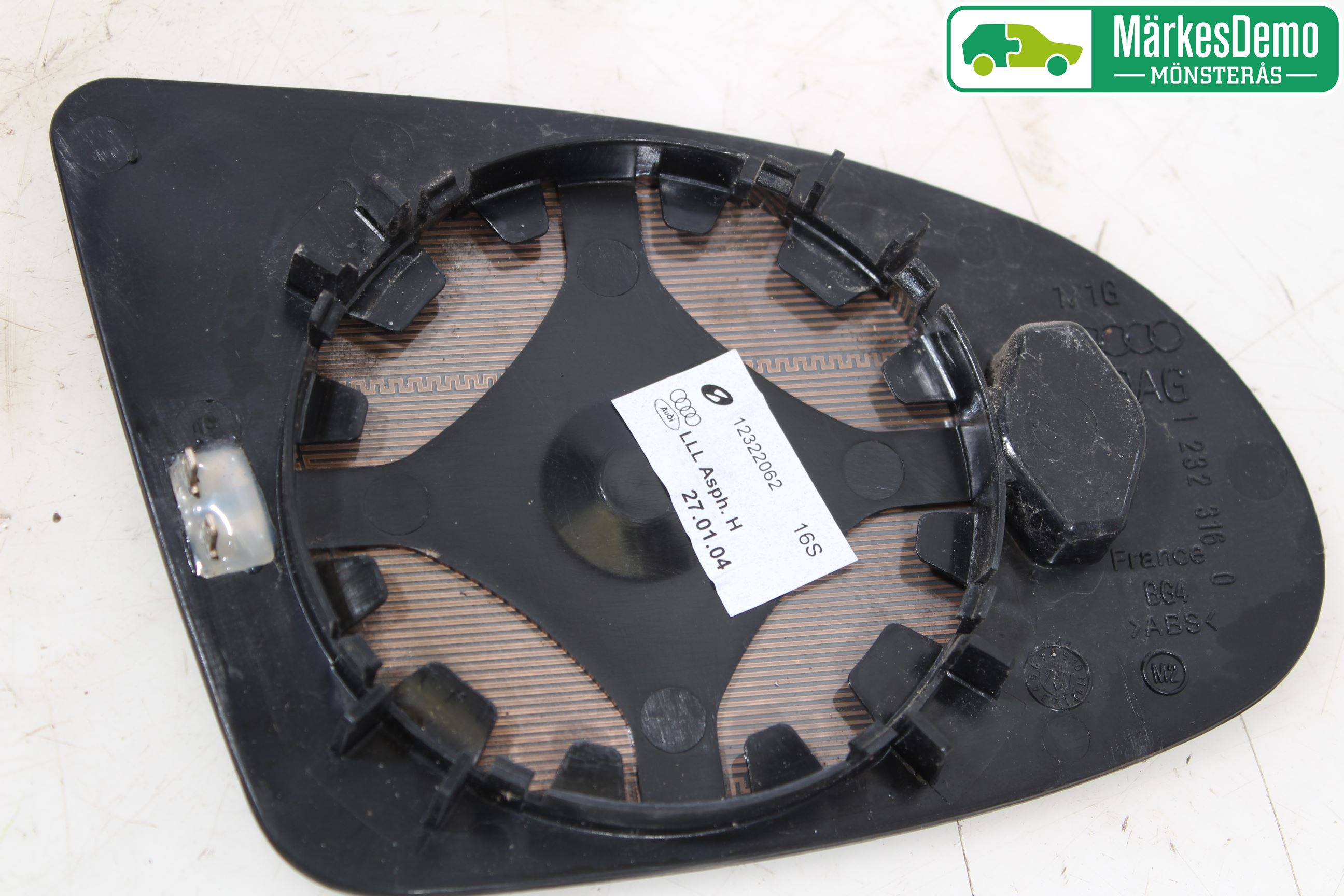 Audi A2 Speil Glass V