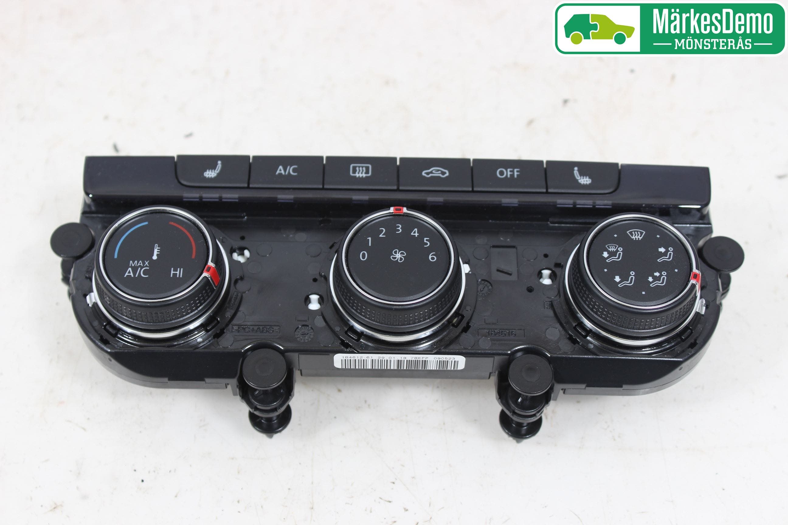 Volkswagen VW GOLF / E-GOLF VII 13-20 Varme Ac Betjening-Display