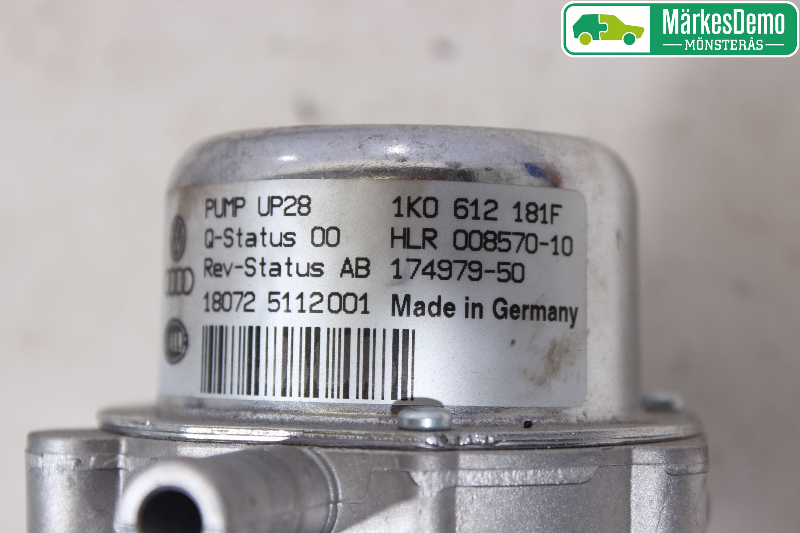 Volkswagen VW GOLF / E-GOLF VII 13-20 Vacuumpumpe