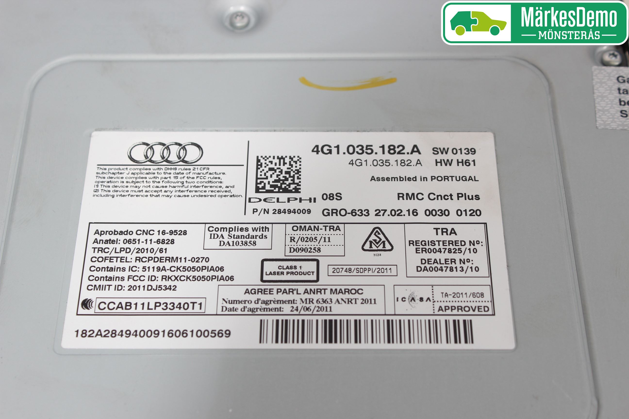 Audi A6/S6 4G 11-18 Stereo Radio