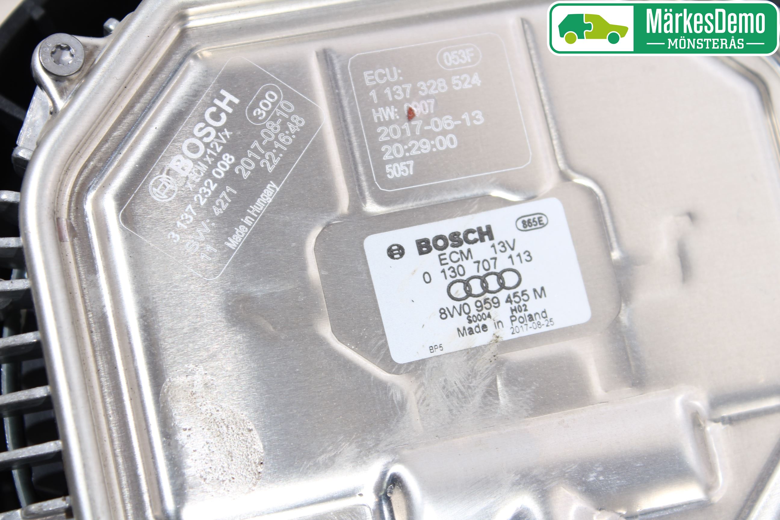 Audi A4/S4 B9 16-19 Kjølevifte Elektrisk