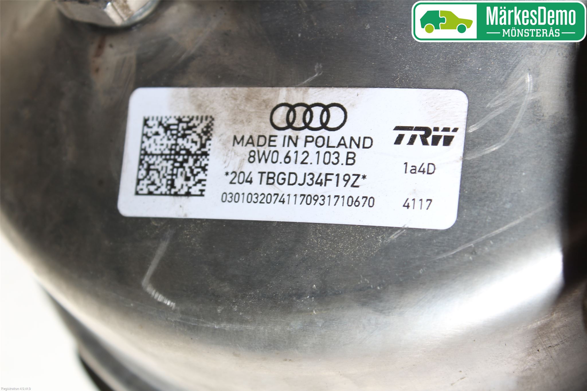 Audi A4/S4 B9 16-19 Bremseservo