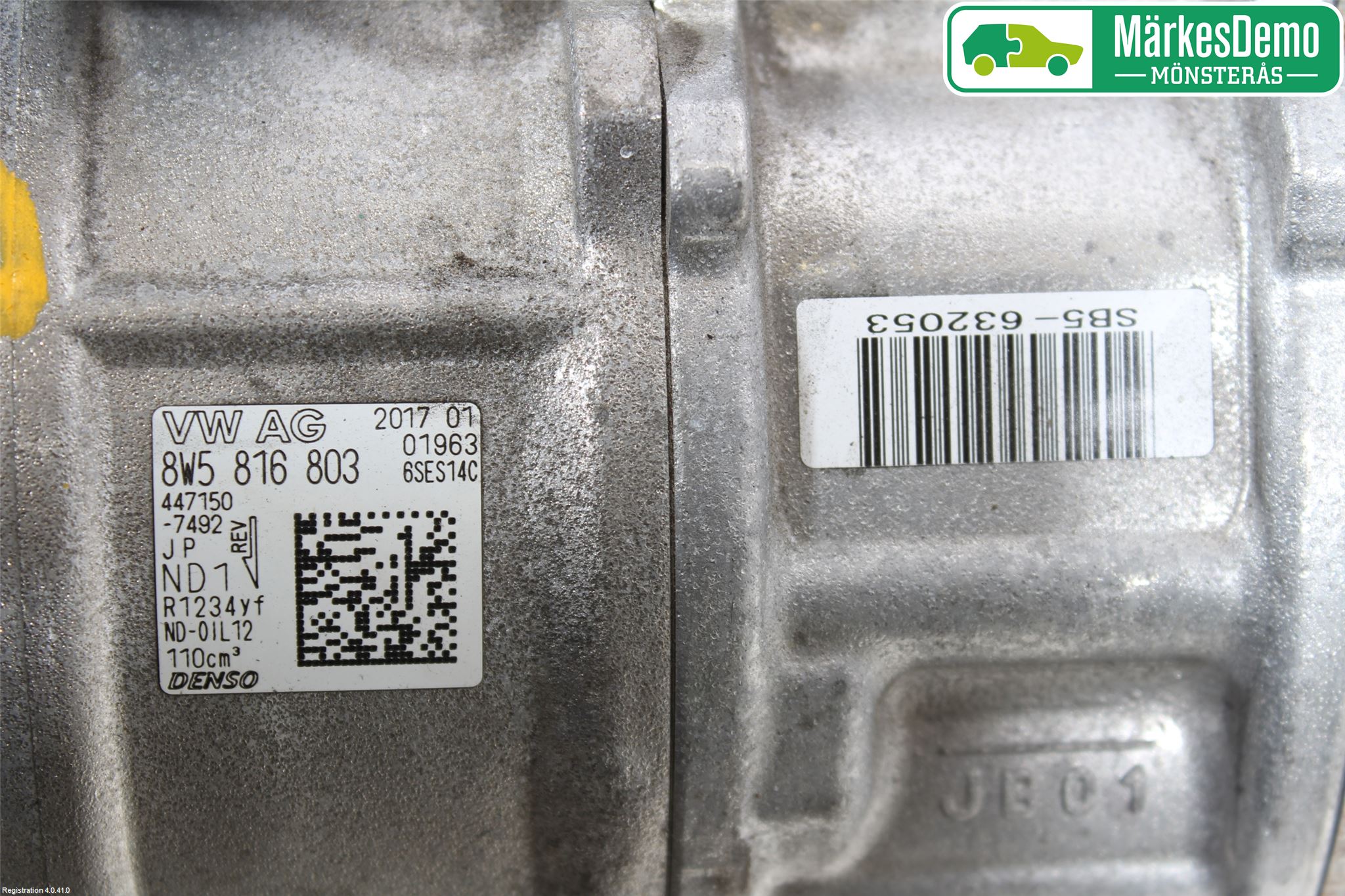Audi A4/S4 B9 16-19 Varme Ac Kompressor