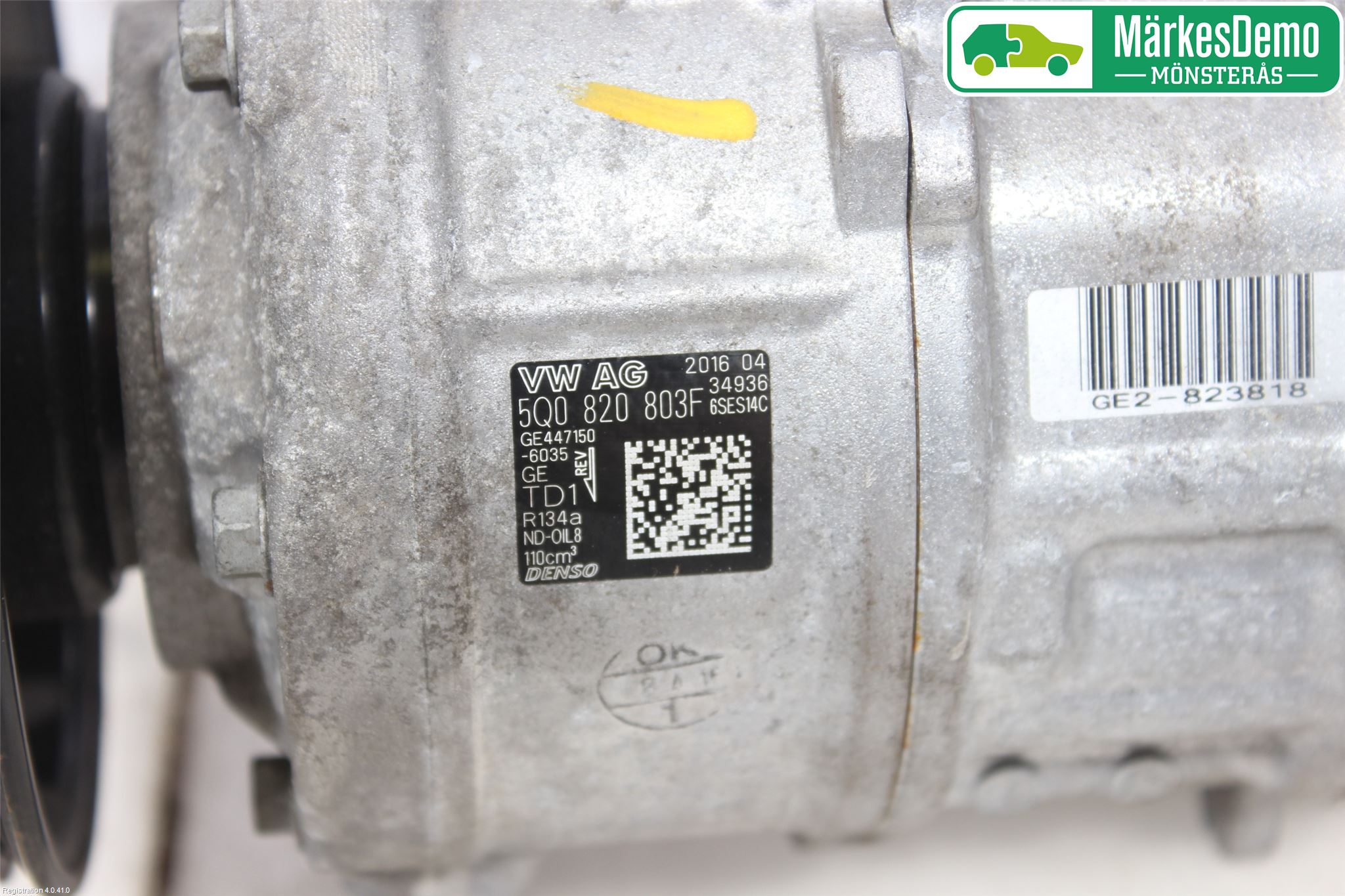 Volkswagen VW PASSAT 15-19 Varme Ac Kompressor