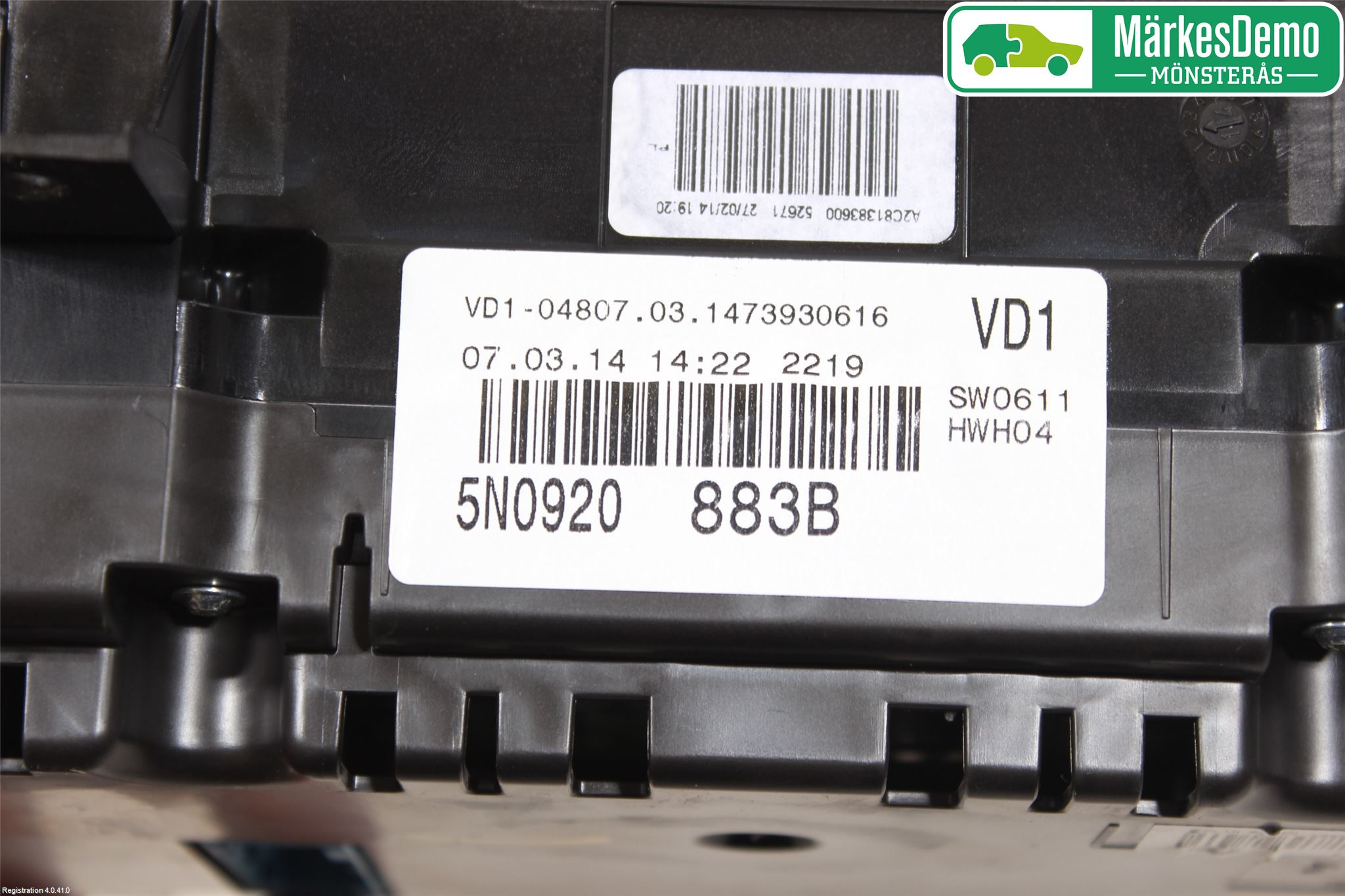 Volkswagen VW TIGUAN 07-16 Instr Kombinert