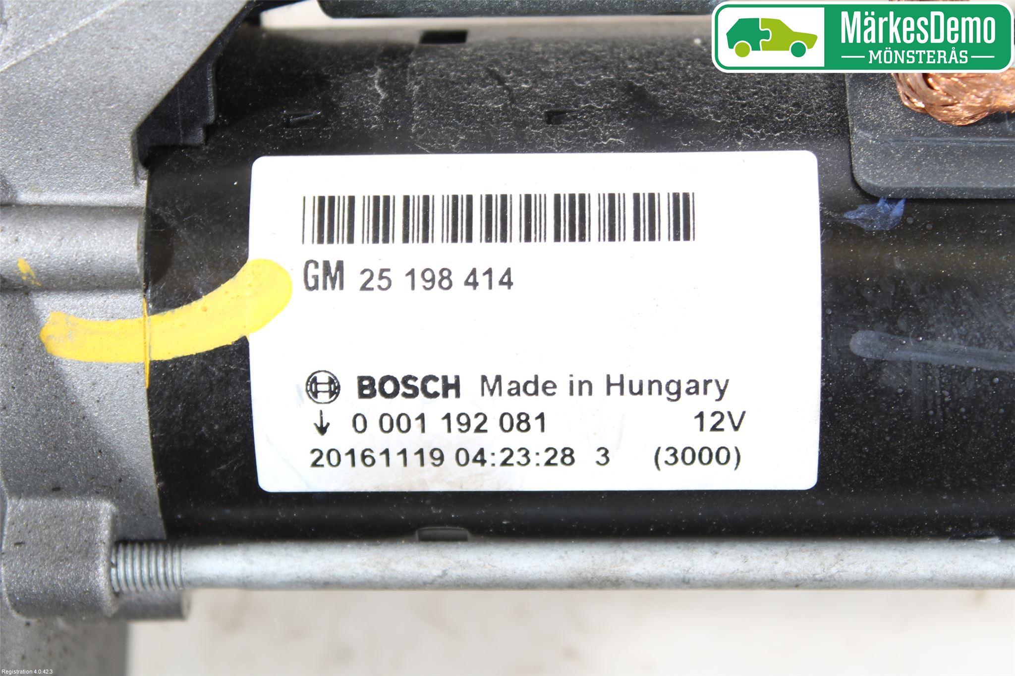 Opel CORSA E 15-19 Startmotor