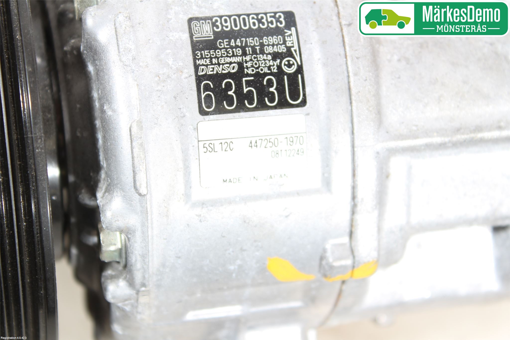 Opel CORSA E 15-19 Varme Ac Kompressor