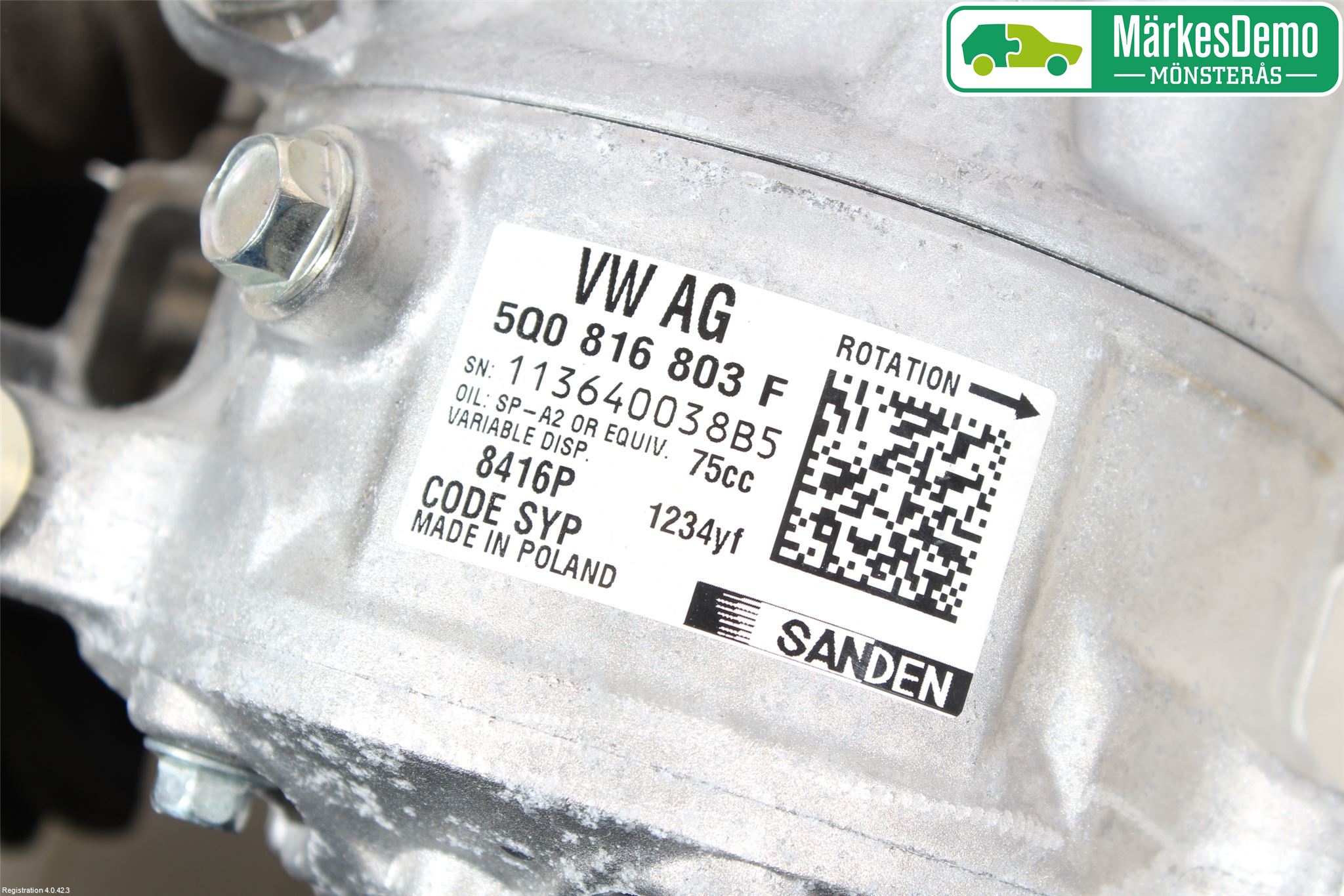 Skoda FABIA 15-21 Varme Ac Kompressor