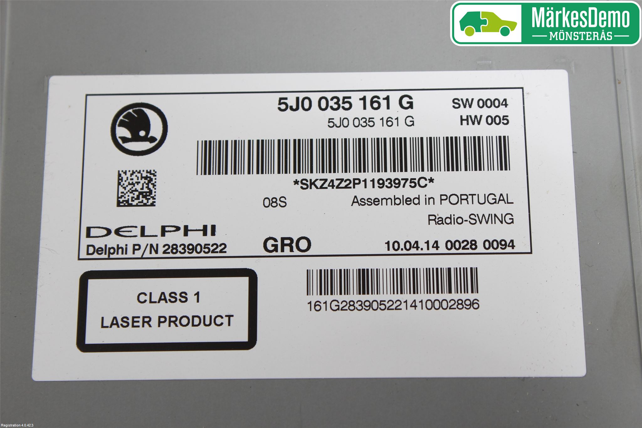 Skoda FABIA 07-14 Stereo Radio