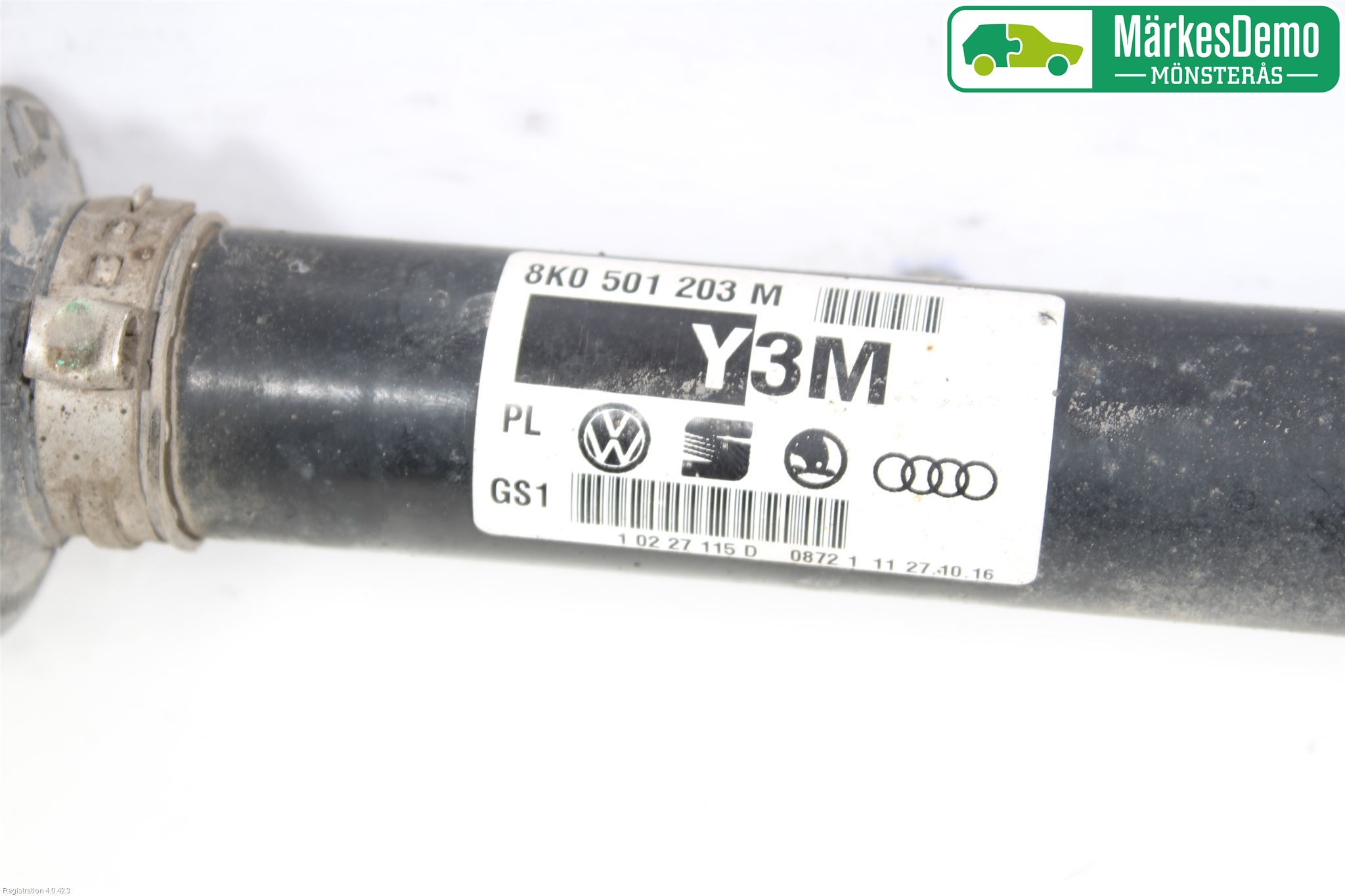 Audi A5 07-16 Drivaksel Bak Kompl Venstre