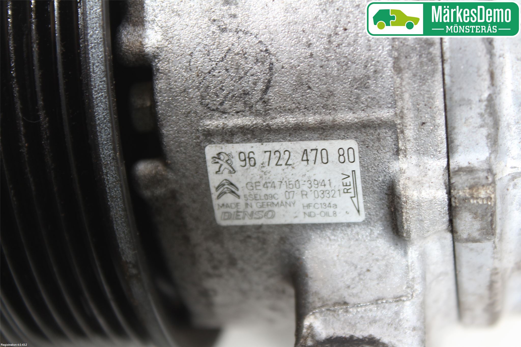 Peugeot 208 12-15 Varme Ac Kompressor