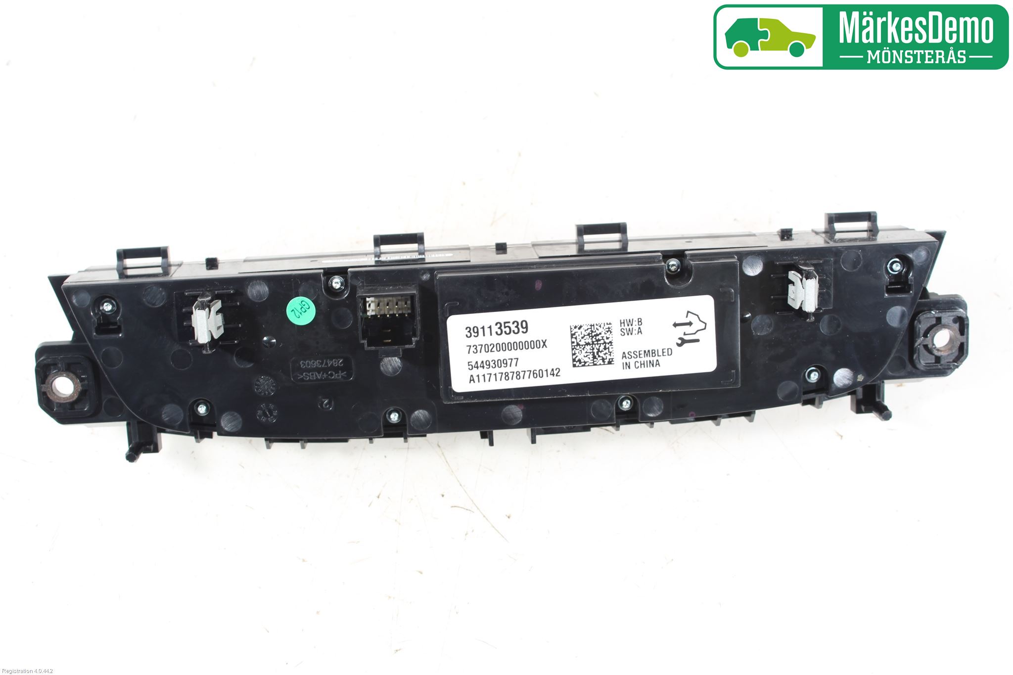 Opel INSIGNIA 17- Varme Ac Betjening-Display