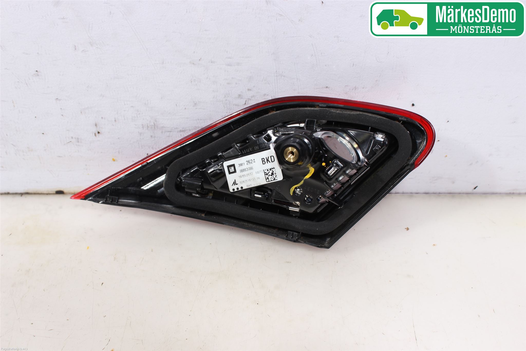 Opel CORSA E 15-19 Baklykt Høyre  På Luke(Indre)