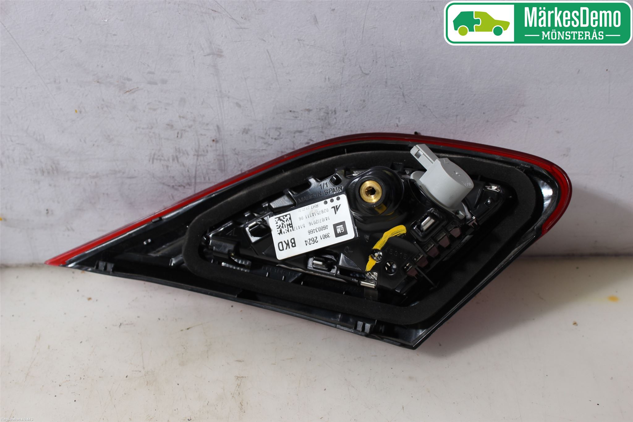 Opel CORSA E 15-19 Baklykt Høyre  På Luke(Indre)
