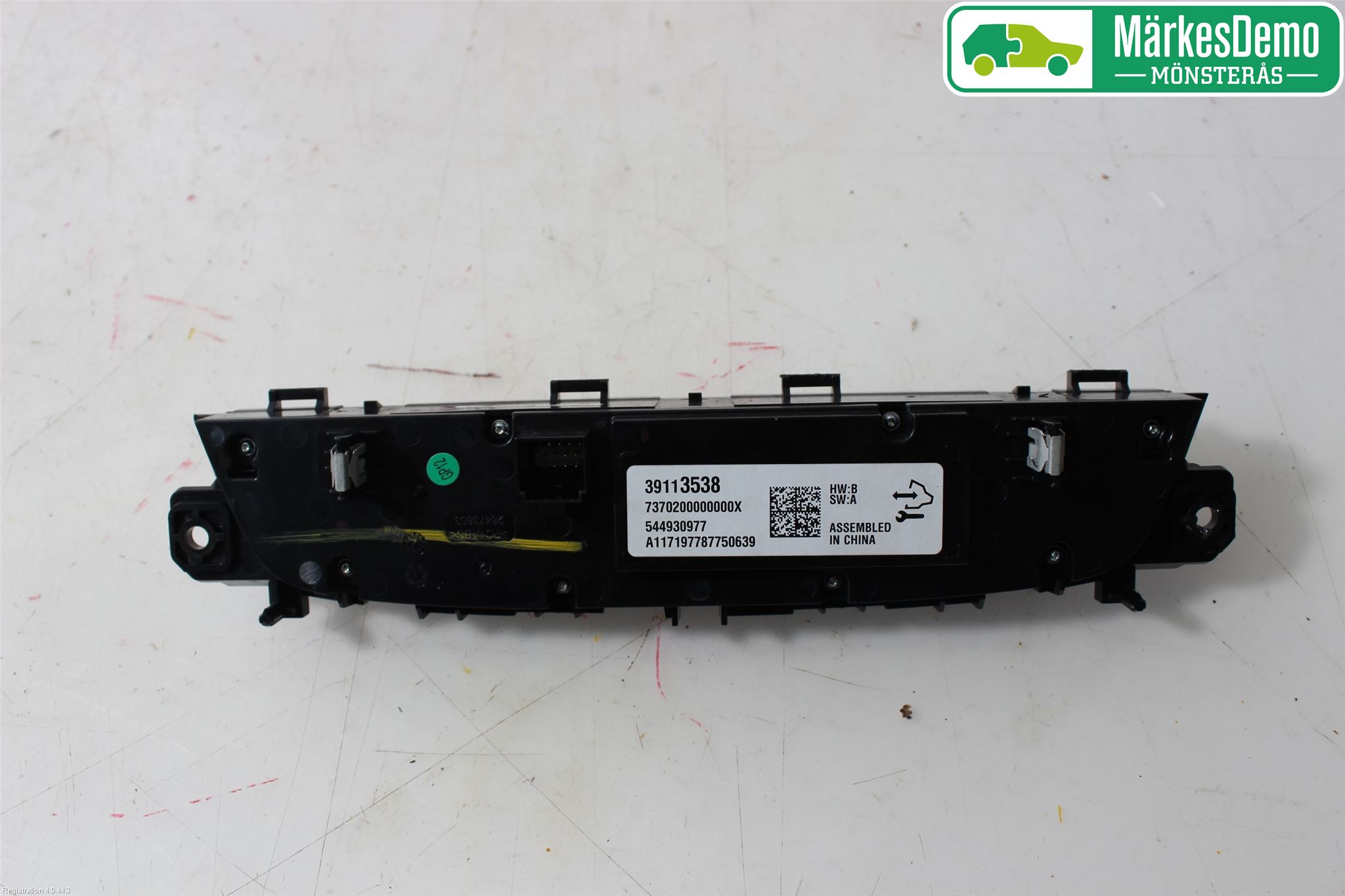 Opel INSIGNIA 17- Varme Ac Betjening-Display