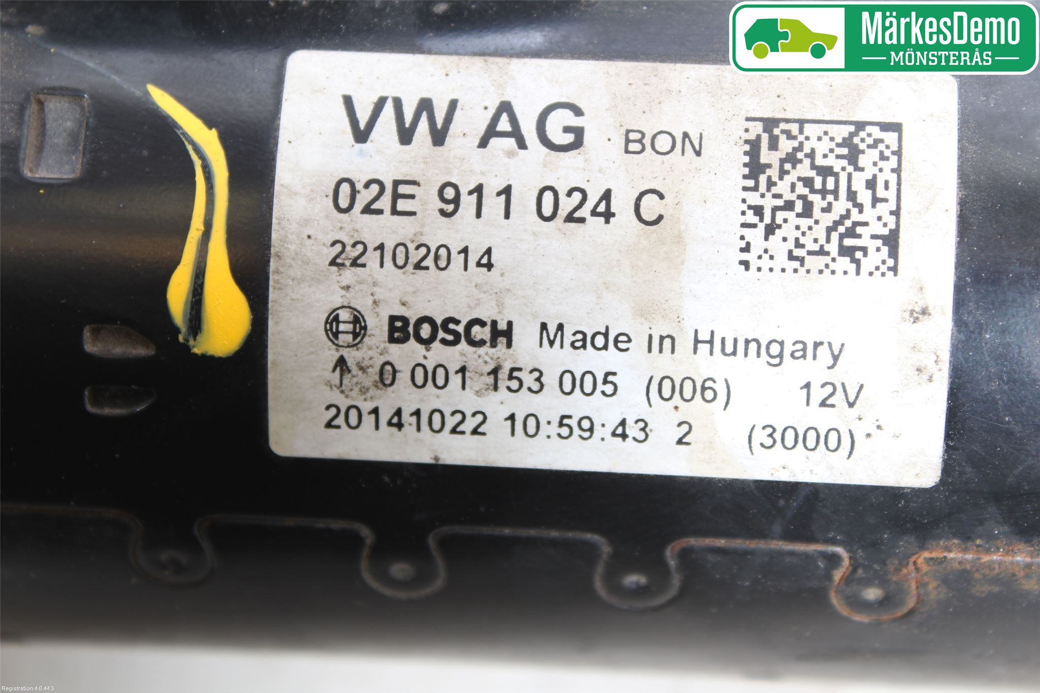 Volkswagen VW PASSAT 11-14 Startmotor Diesel