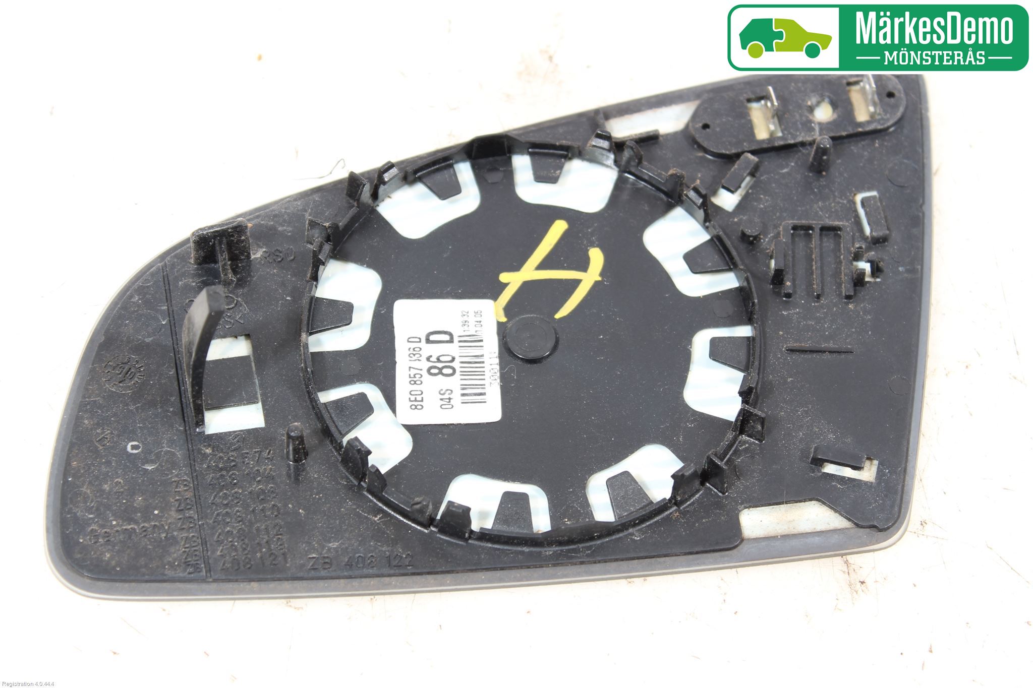 Audi A4/S4 05-07 Speil Glass H