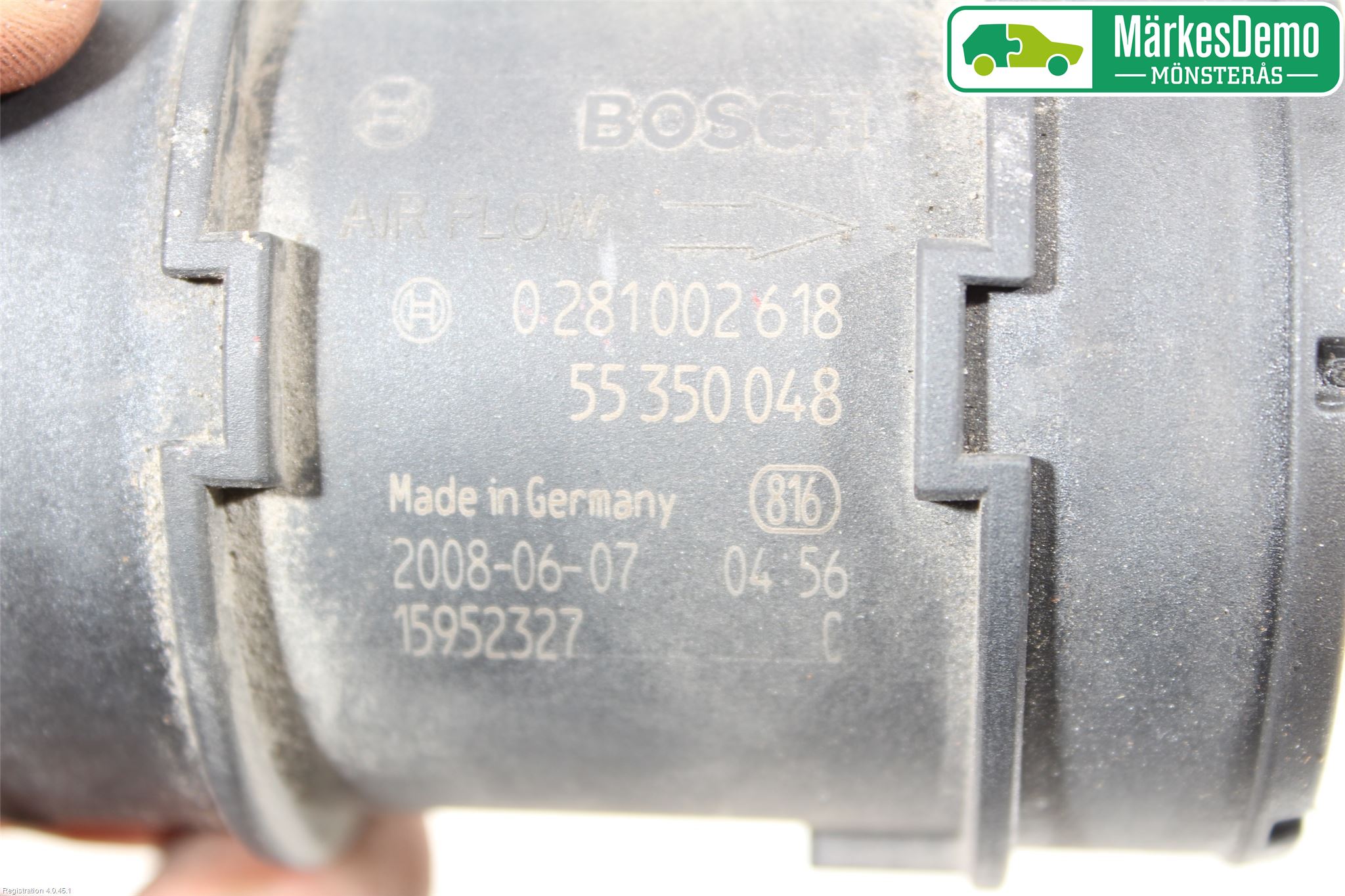 Saab 9-3 VER2/VER3 08-15 Inns Luftmassemåler